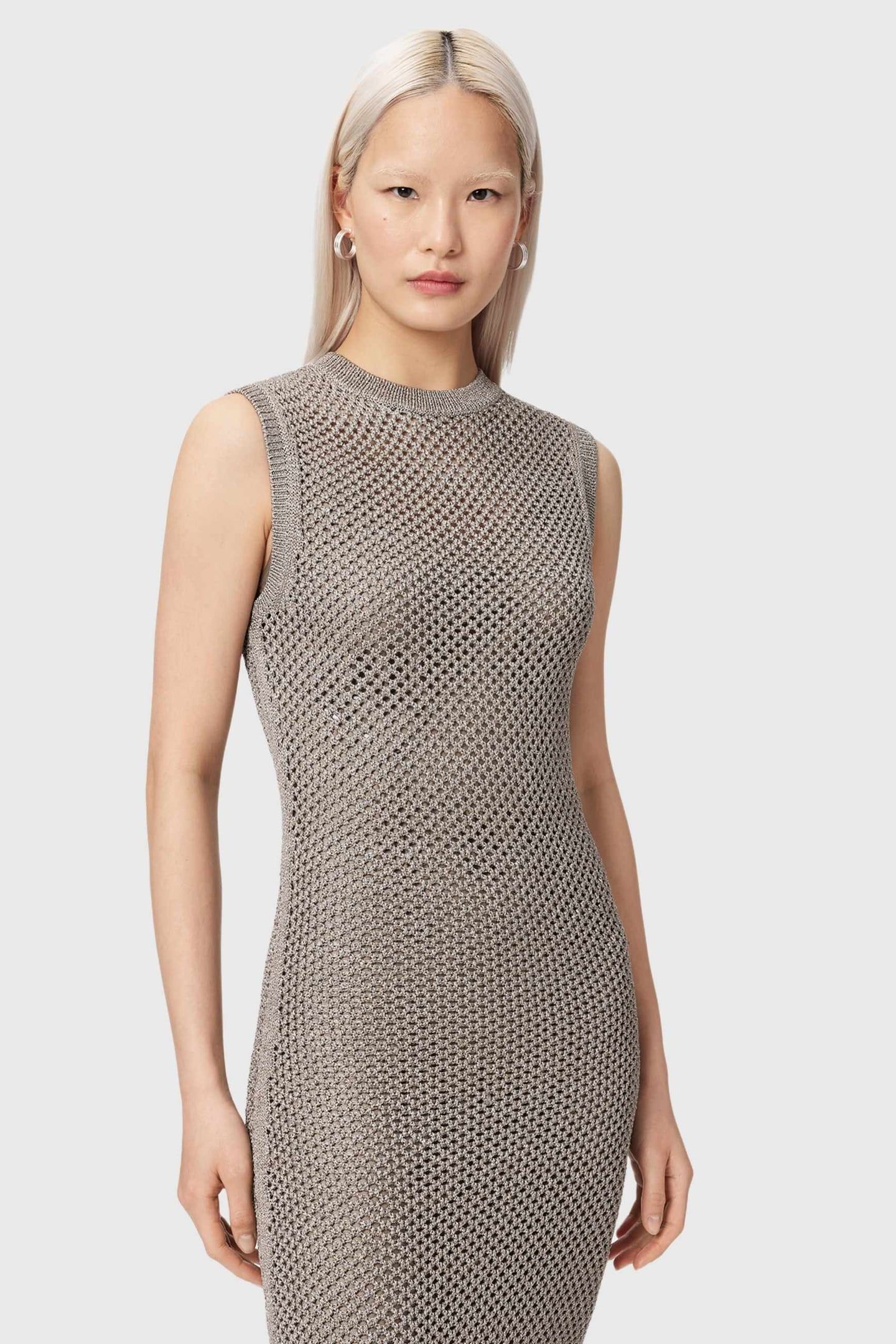 JESSIE SL DRESS PEBBLE GREY 3