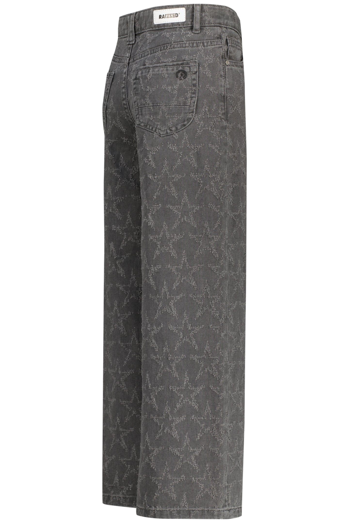 GIRLS MONACO LASER JEANS MID GREY STONE 3