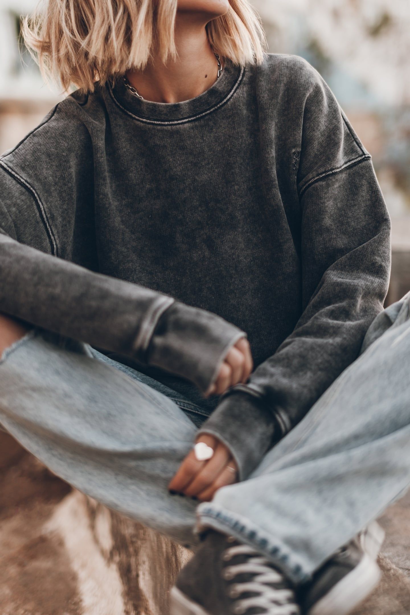 THE MARBLE GREY COZY BASE SWEATER 3