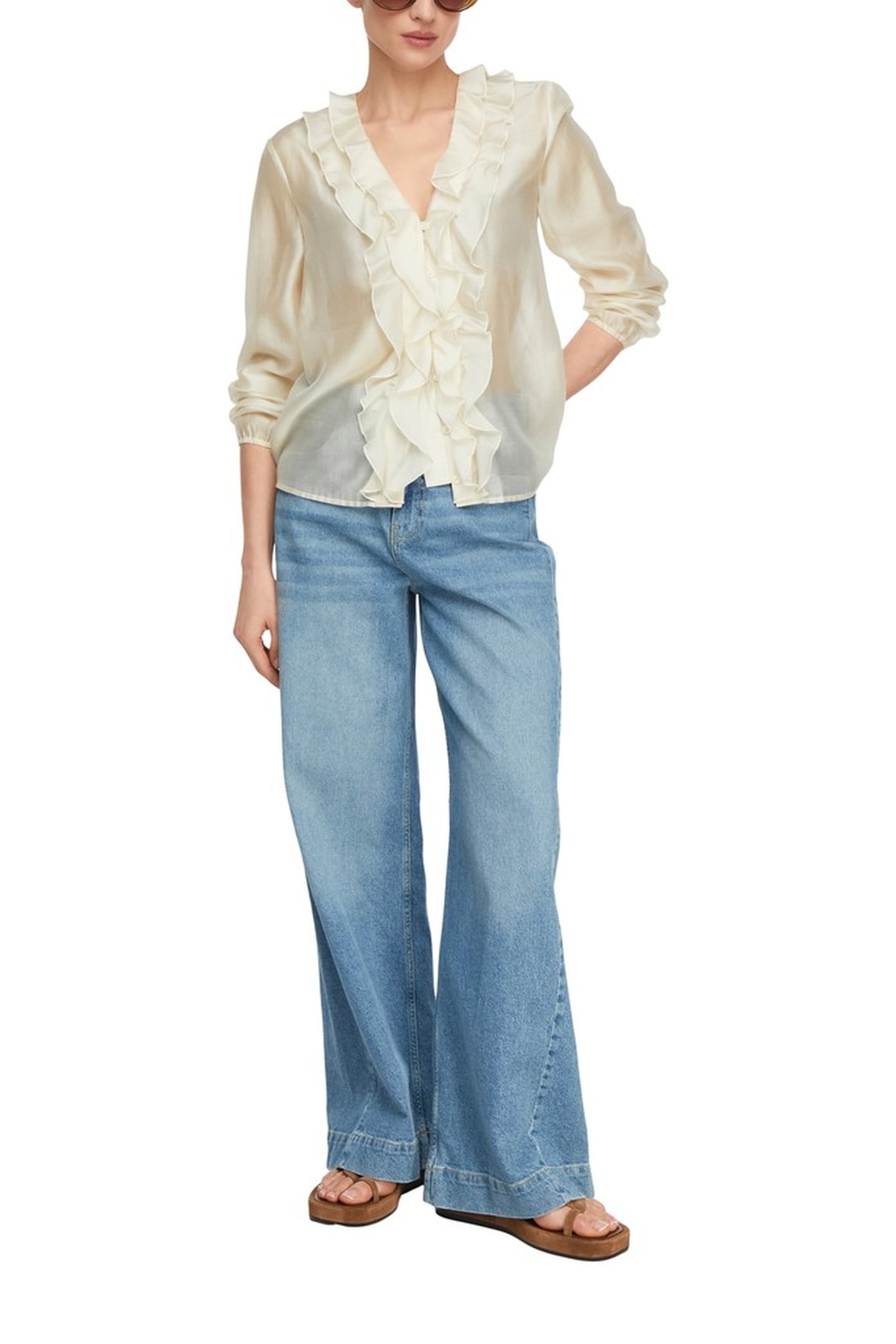 COMMA BLOUSES GREY/BLACK 3