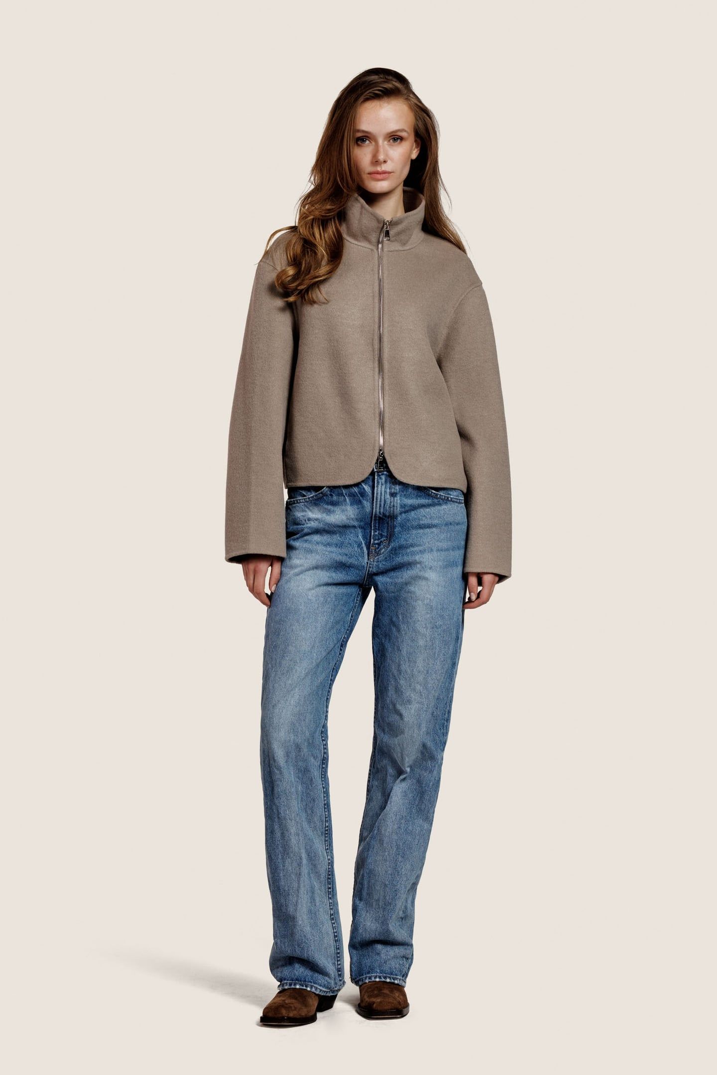 GIANNA WOOL JACKET DRIZZLE 2