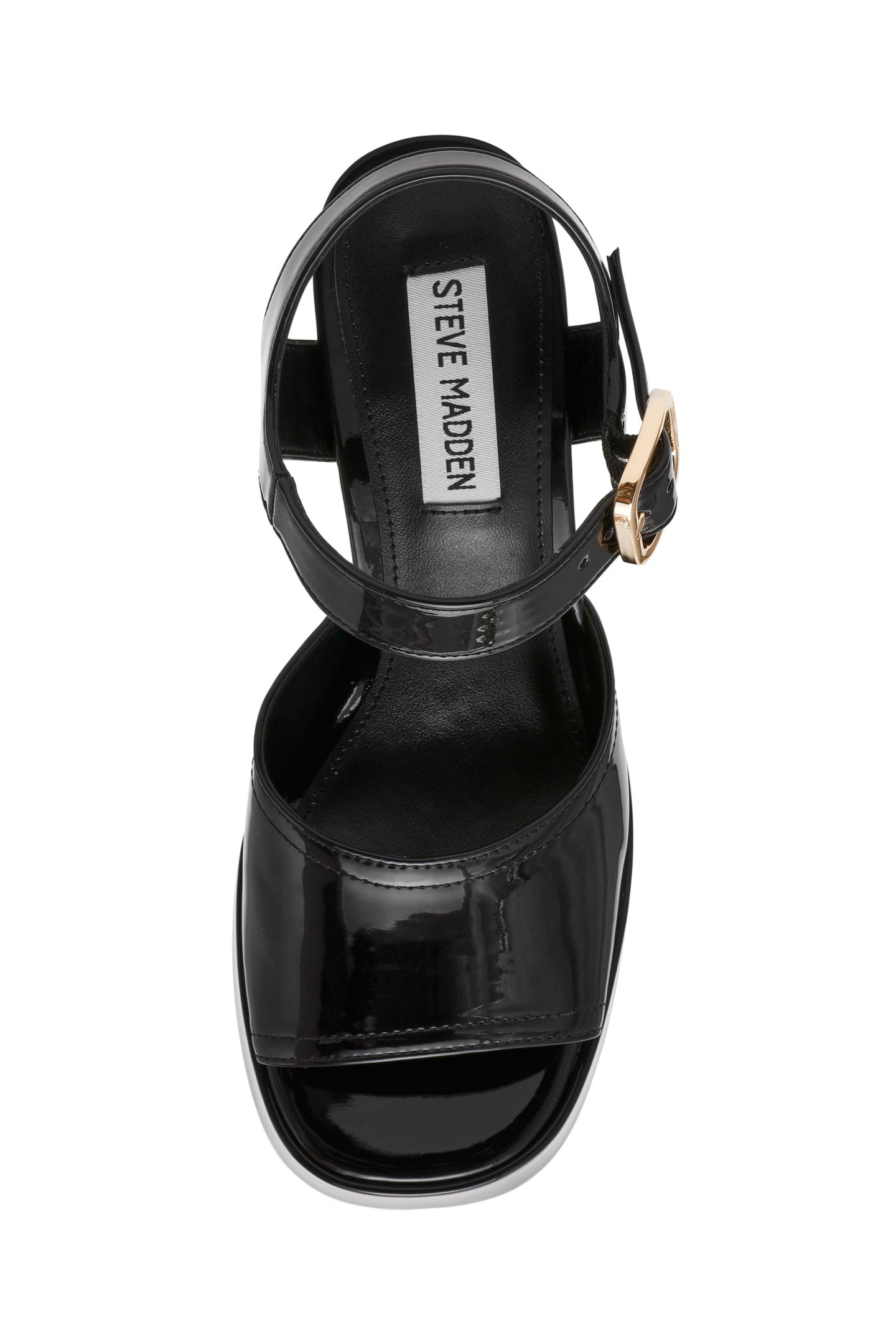 SOHO SANDALS BLACK PATENT 6