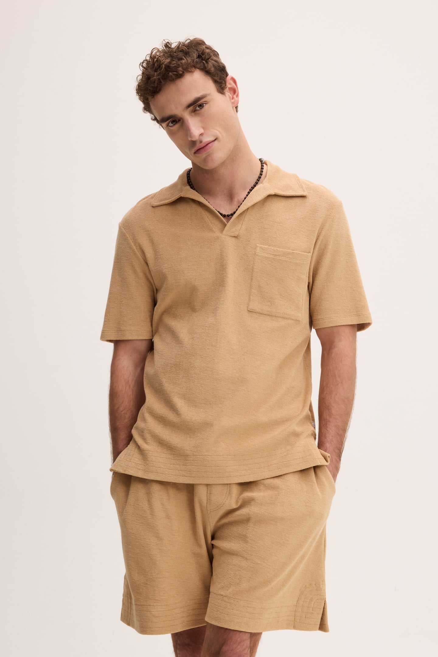 PTOWEL POLOS BEIGE BROWN 2
