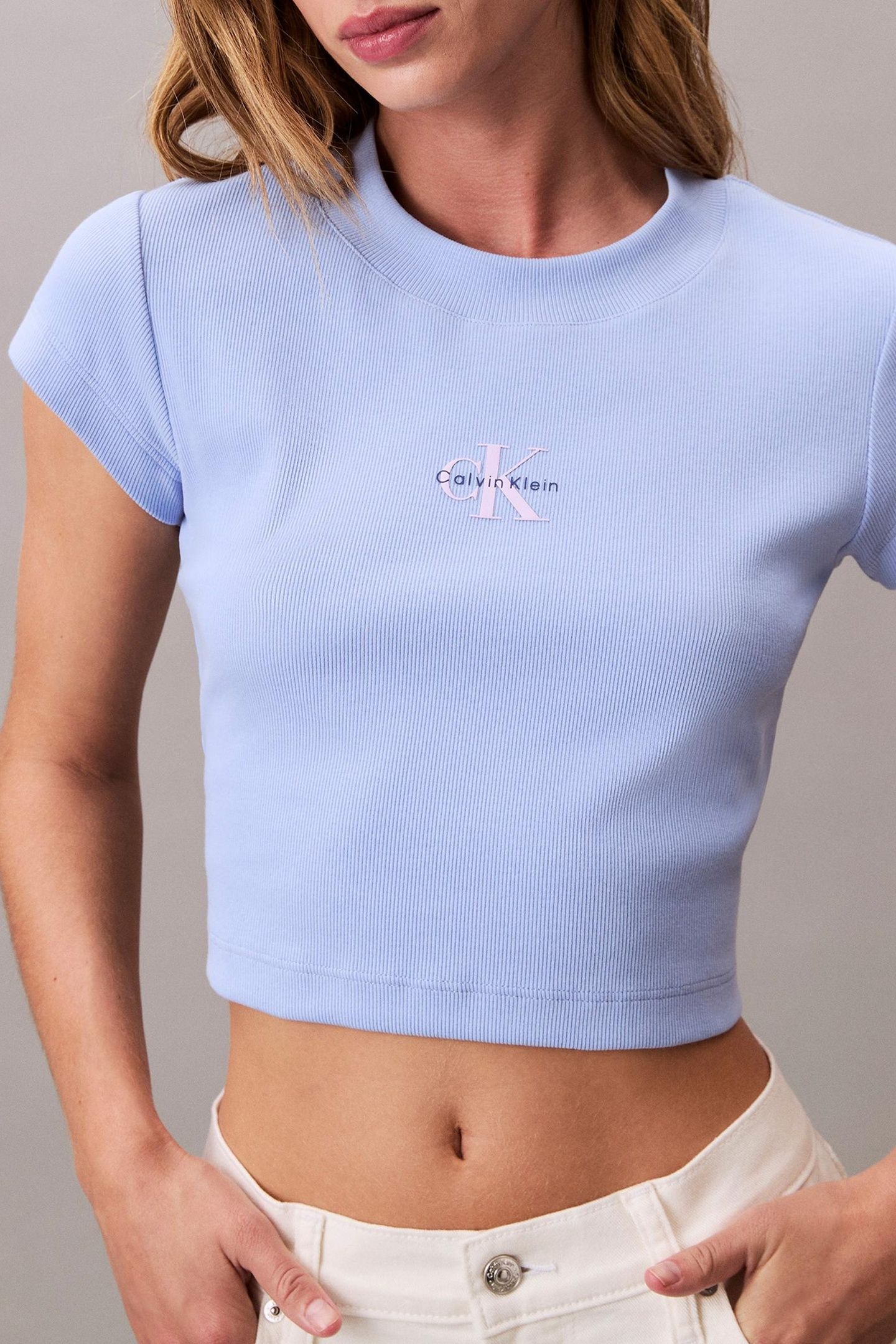 MONOGRAM BABY TEE MODERATE BLUE 4
