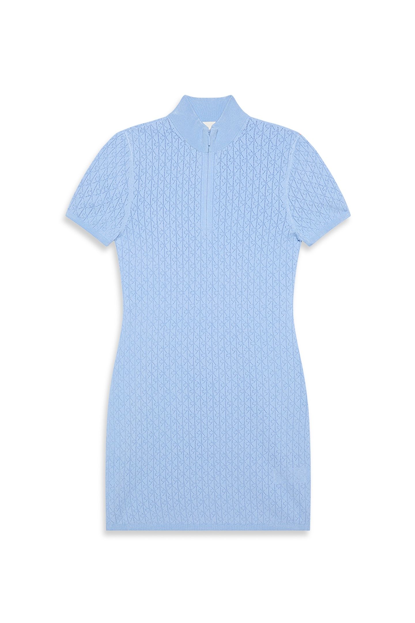 SPORTY 1/4 ZIP MINI DRESS FROZEN FJORD 4