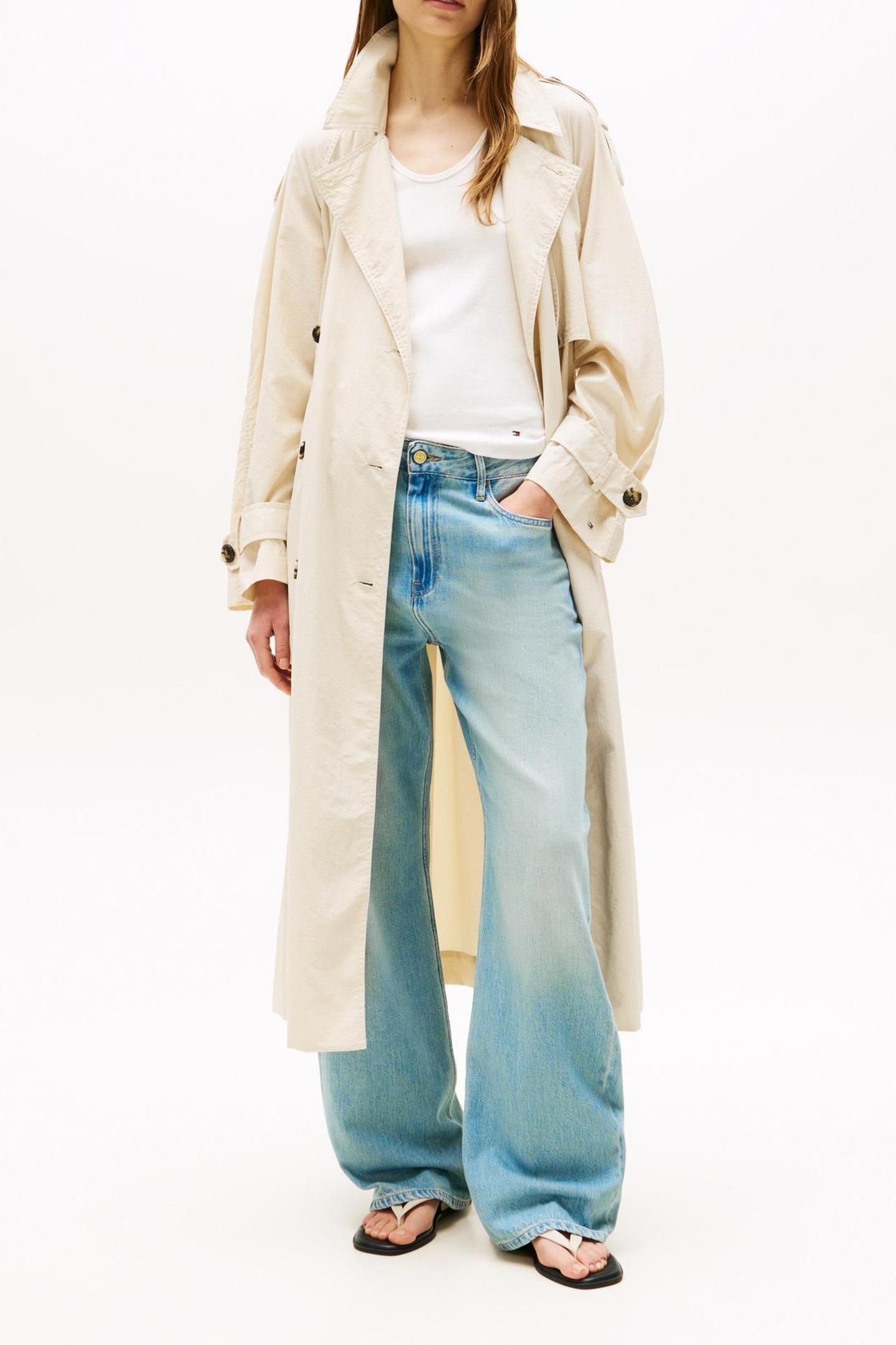 LW NYLON OVERSIZED TRENCH NEWSPRINT 1