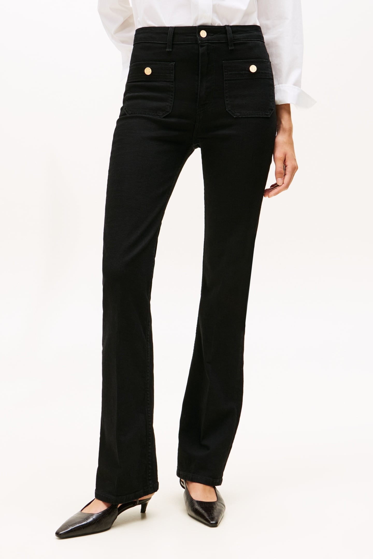 DNM BLACK BOOTCUT HIGH WAISTED BLACK 3