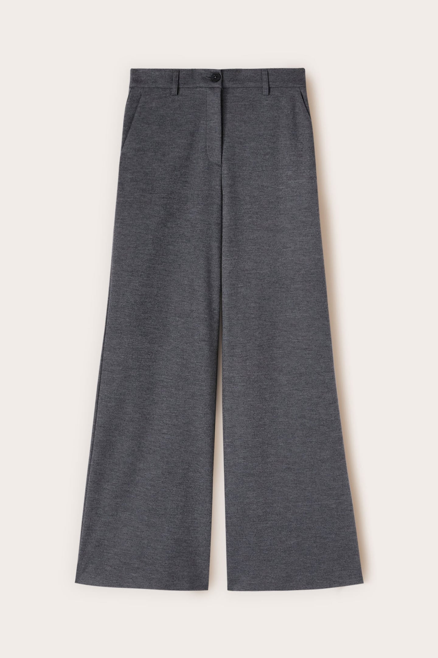 PALAZZO PANTS IN WOOL BLEND GREY 4