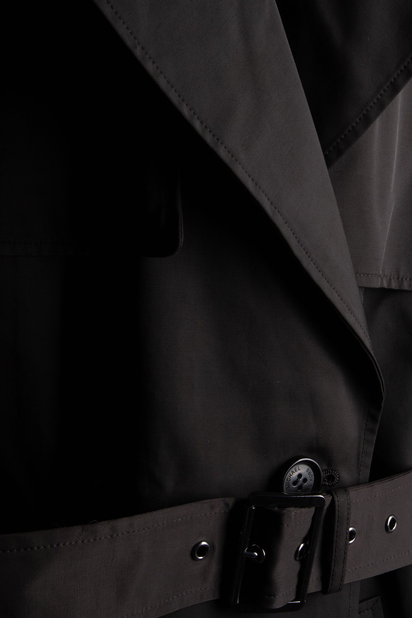TRENCH WITH SELF BELT BLACK 4