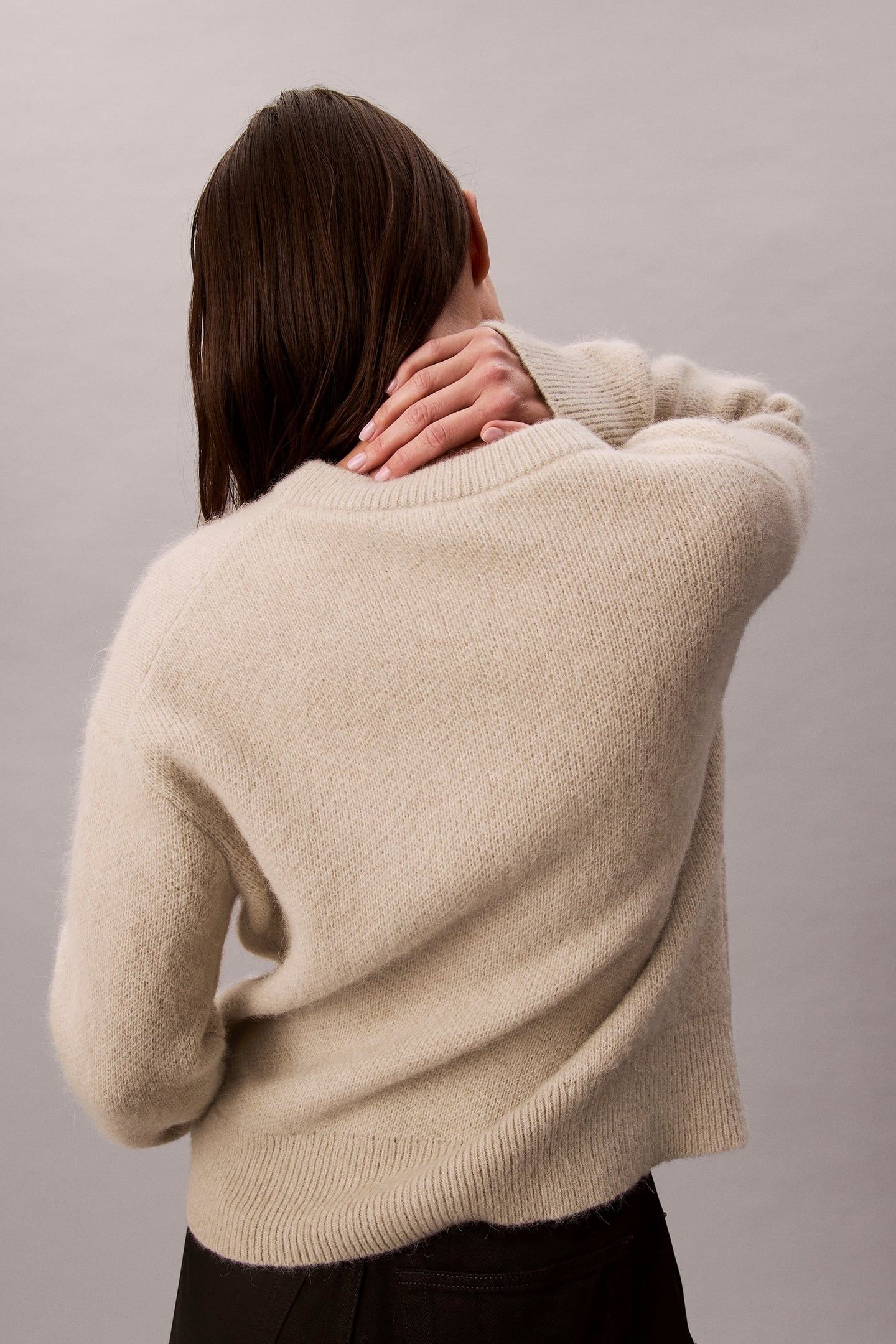ALPACA LOGO SWEATER PELICAN 2
