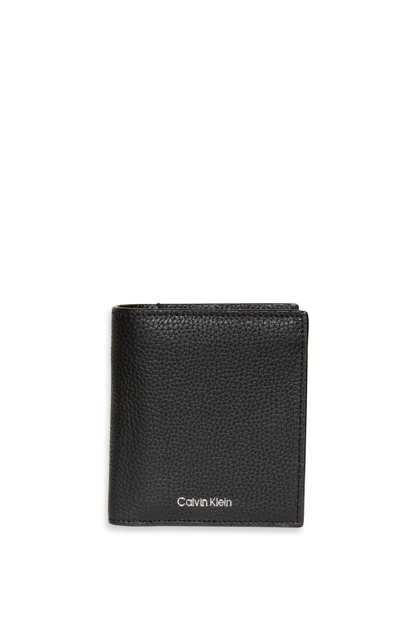 FOIL EMBOSS SLIM TRIFOLD WALLET BLACK 1