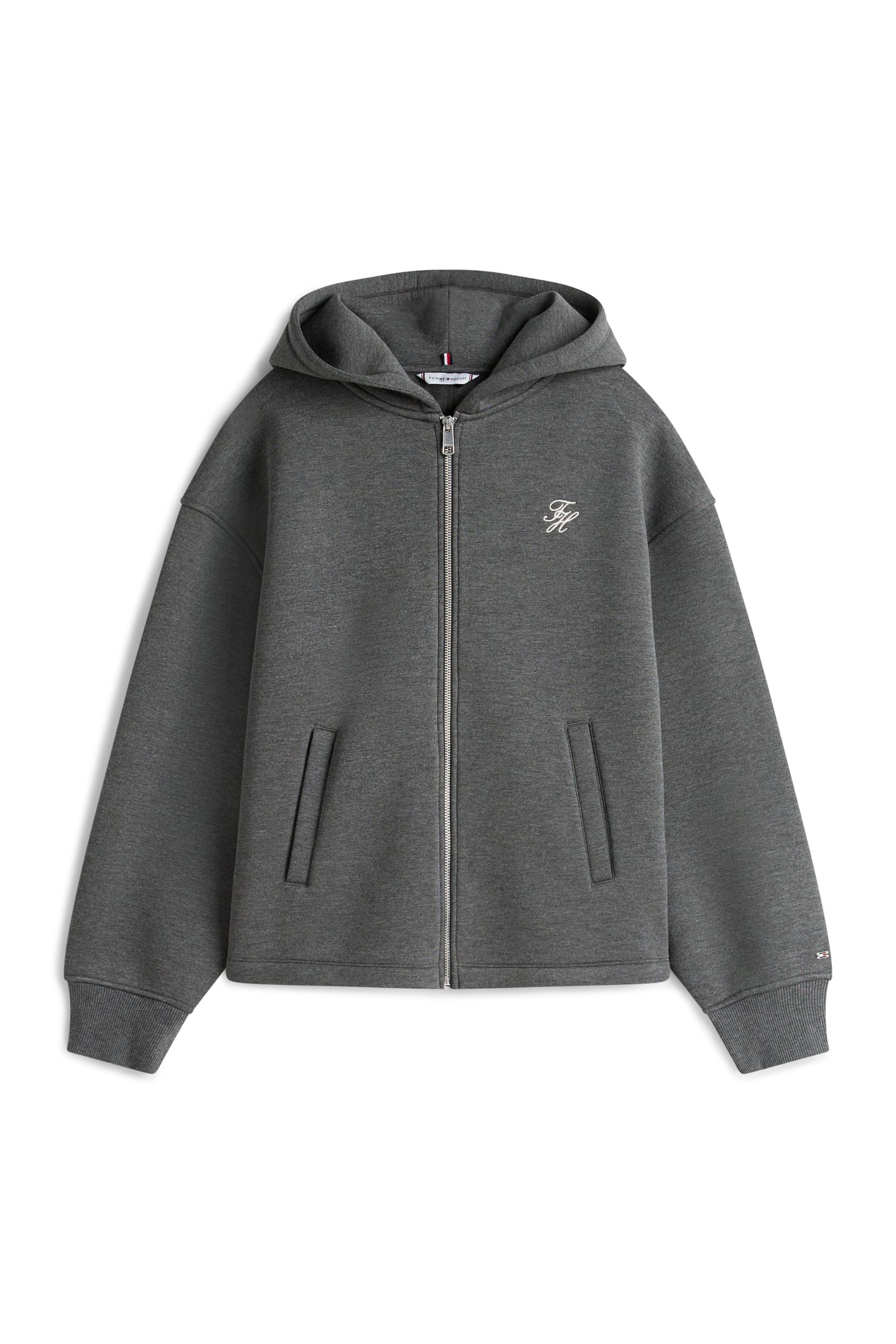 TH SCRIPT INTERLOCK MED GREY HEATHER 4