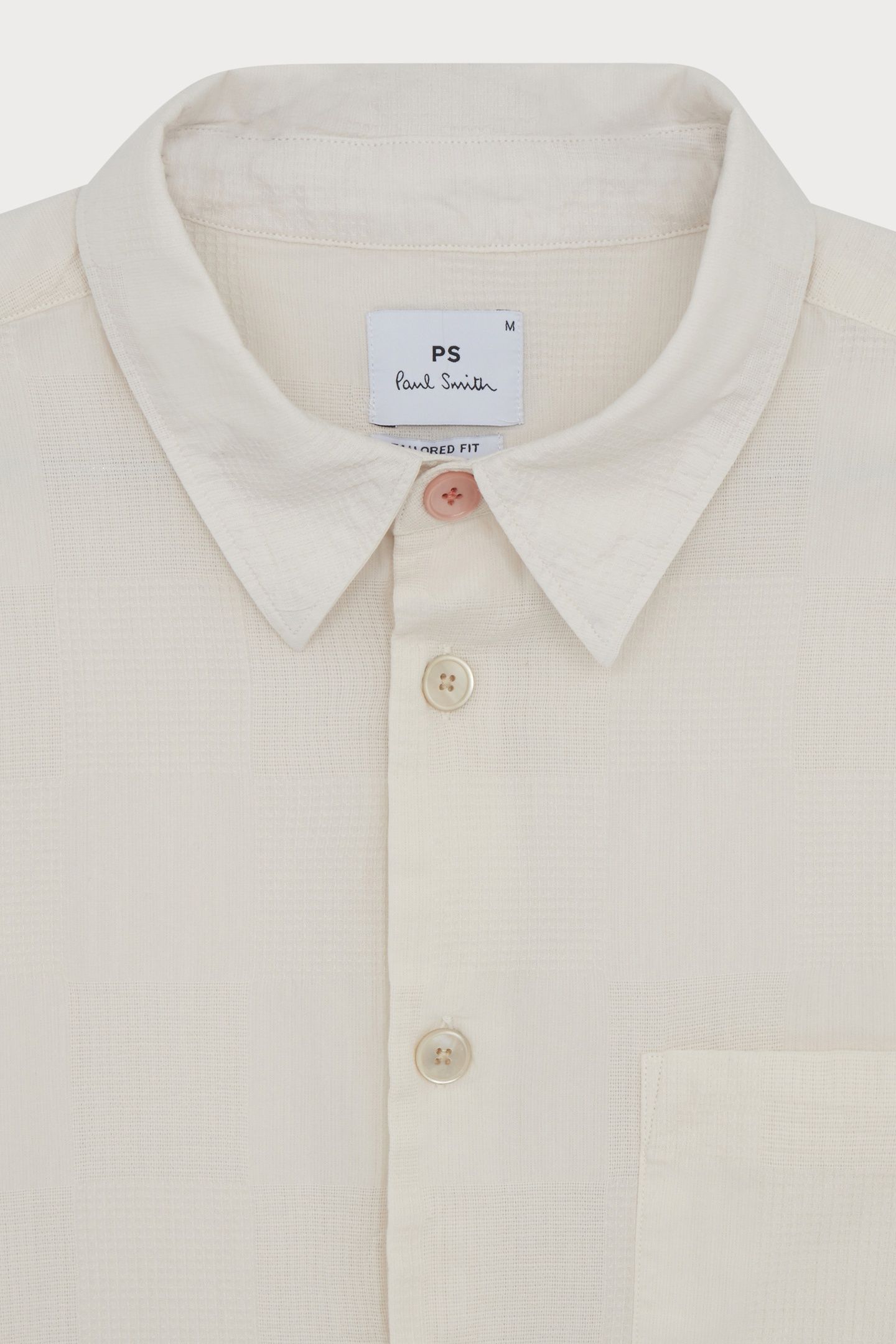 MENS LS TAILORED FIT SHIRT PARCHMENT 3