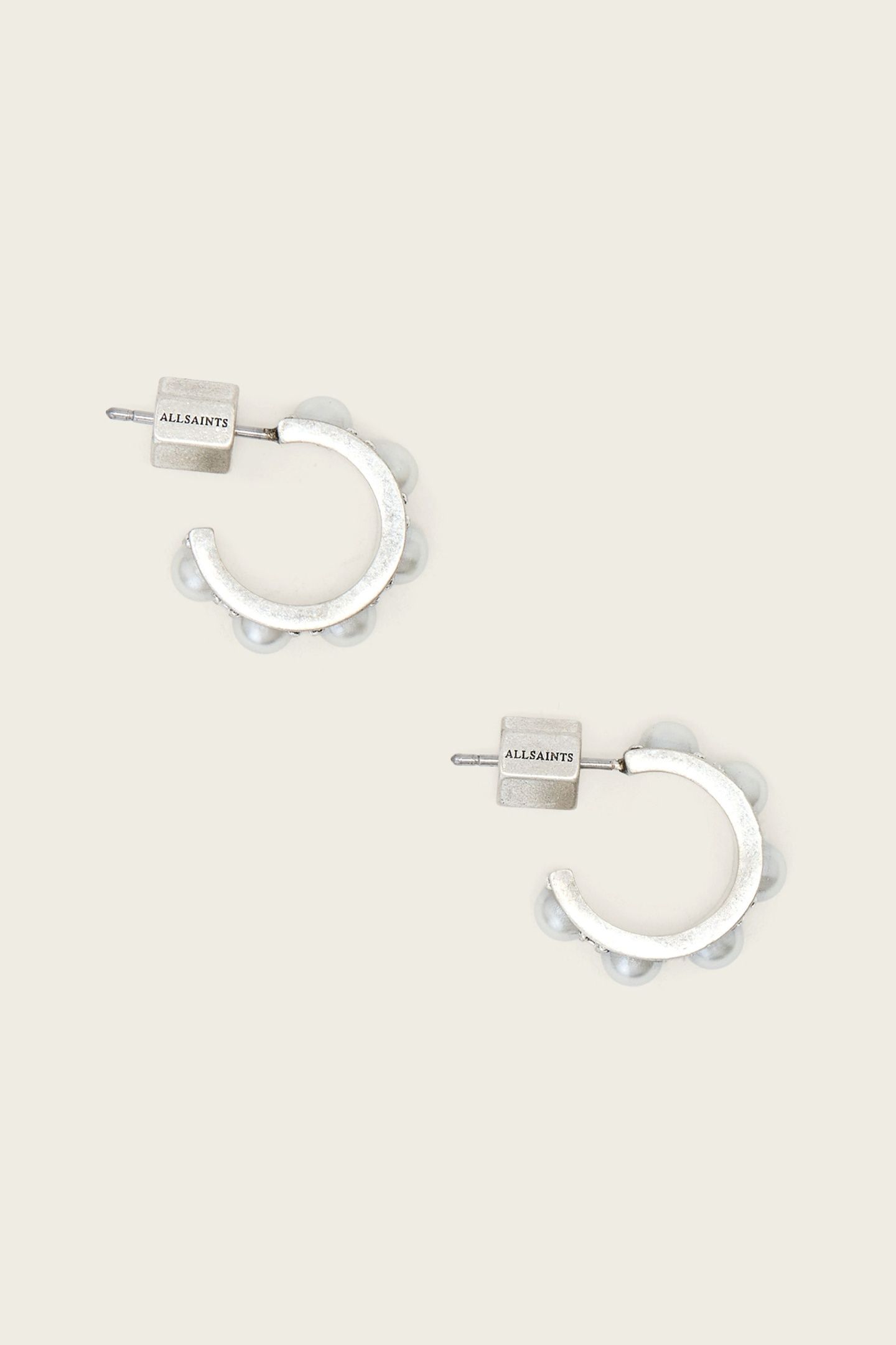 NELLIE SML HOOP WARM SILVER 1