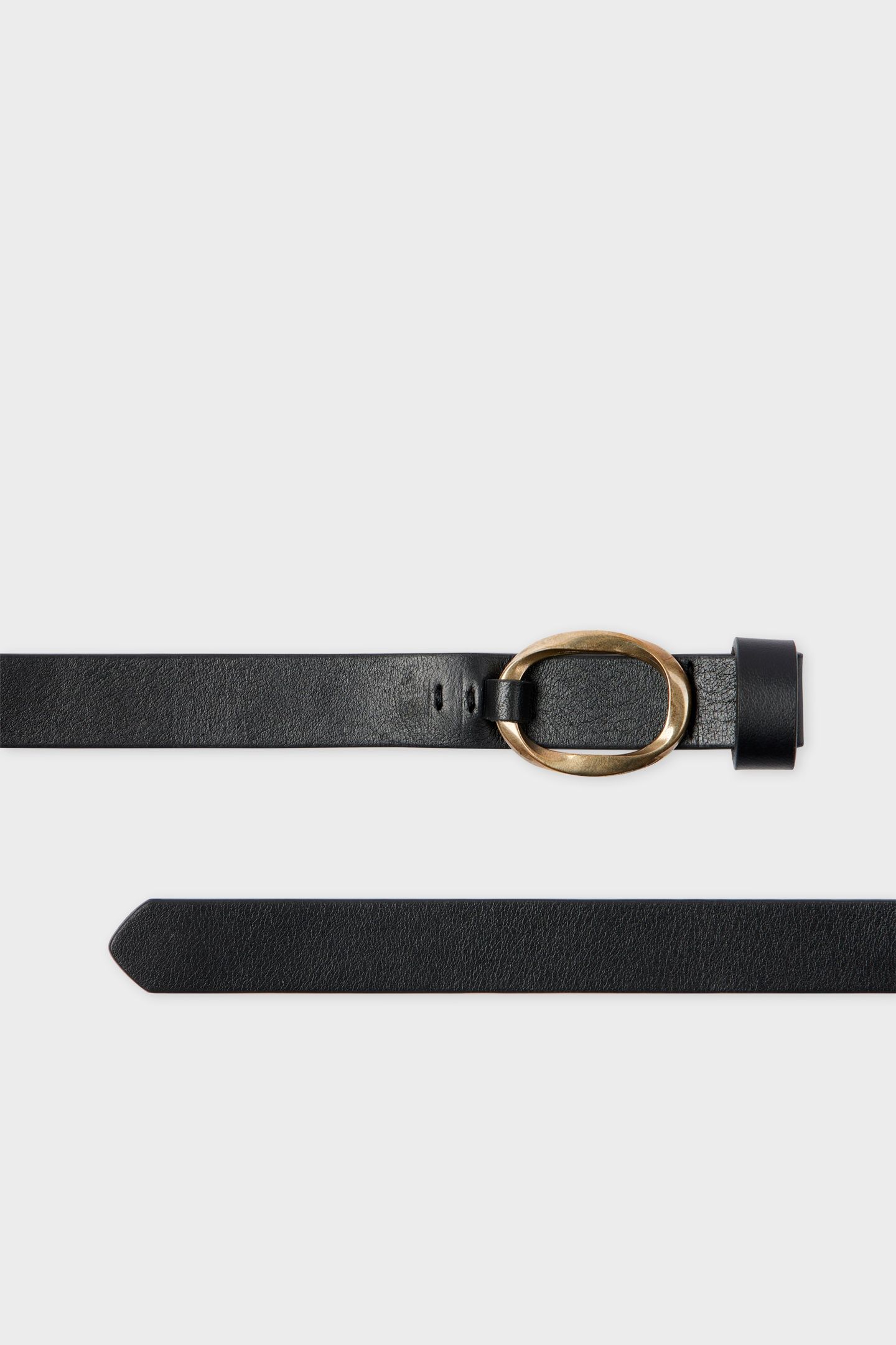 WOMEN BELT TWIST RING BLACK 2