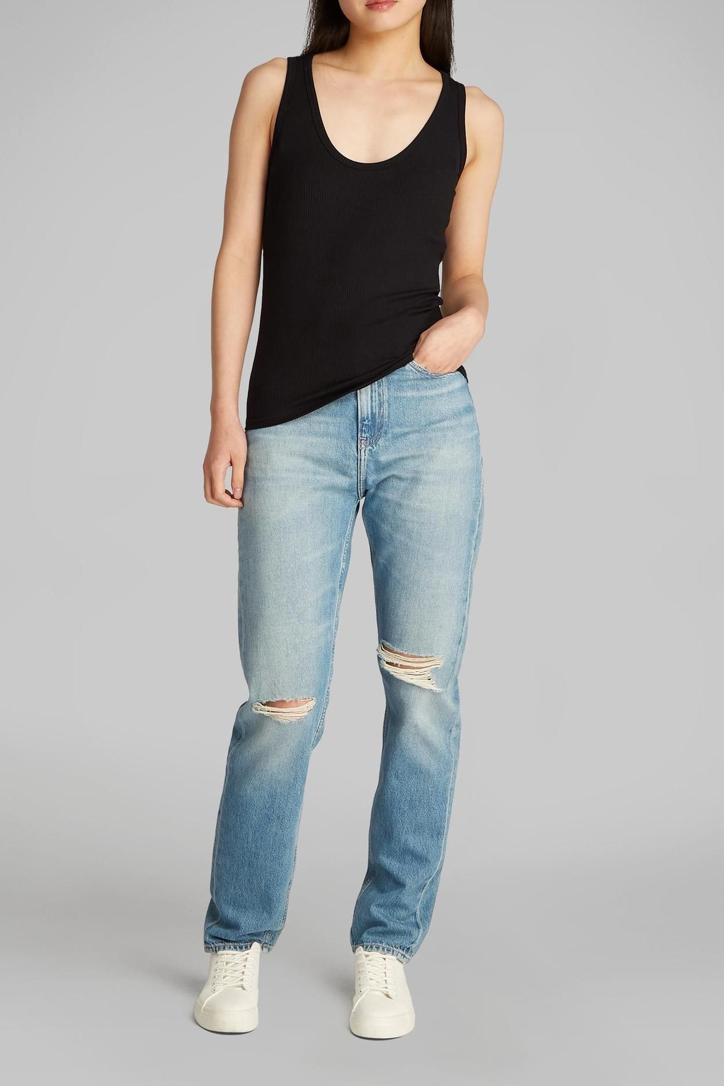 MODAL RIB TANK TOP BLACK 3