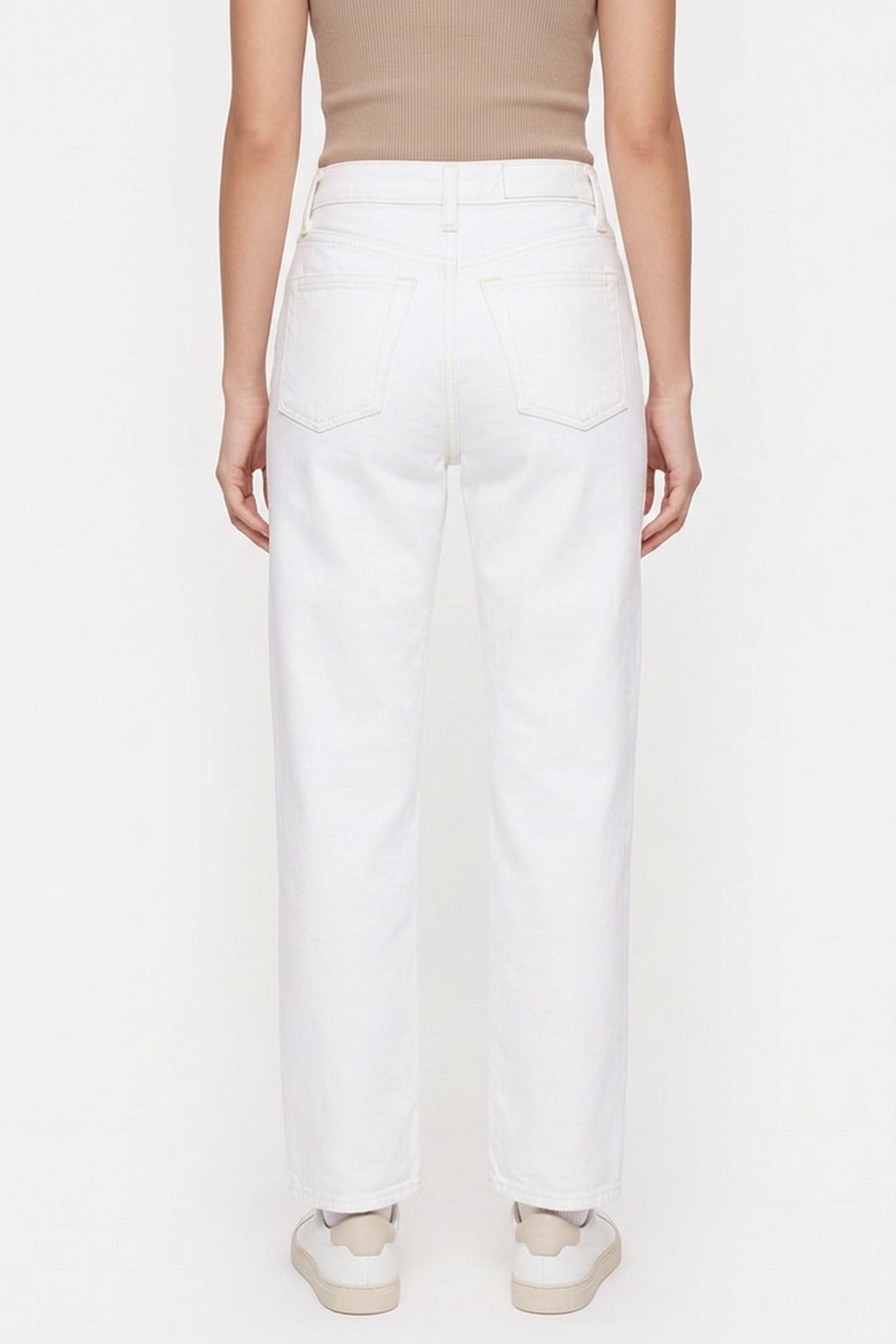 90S HIGH RISE LOOSE WHITE WITH RIPS 2
