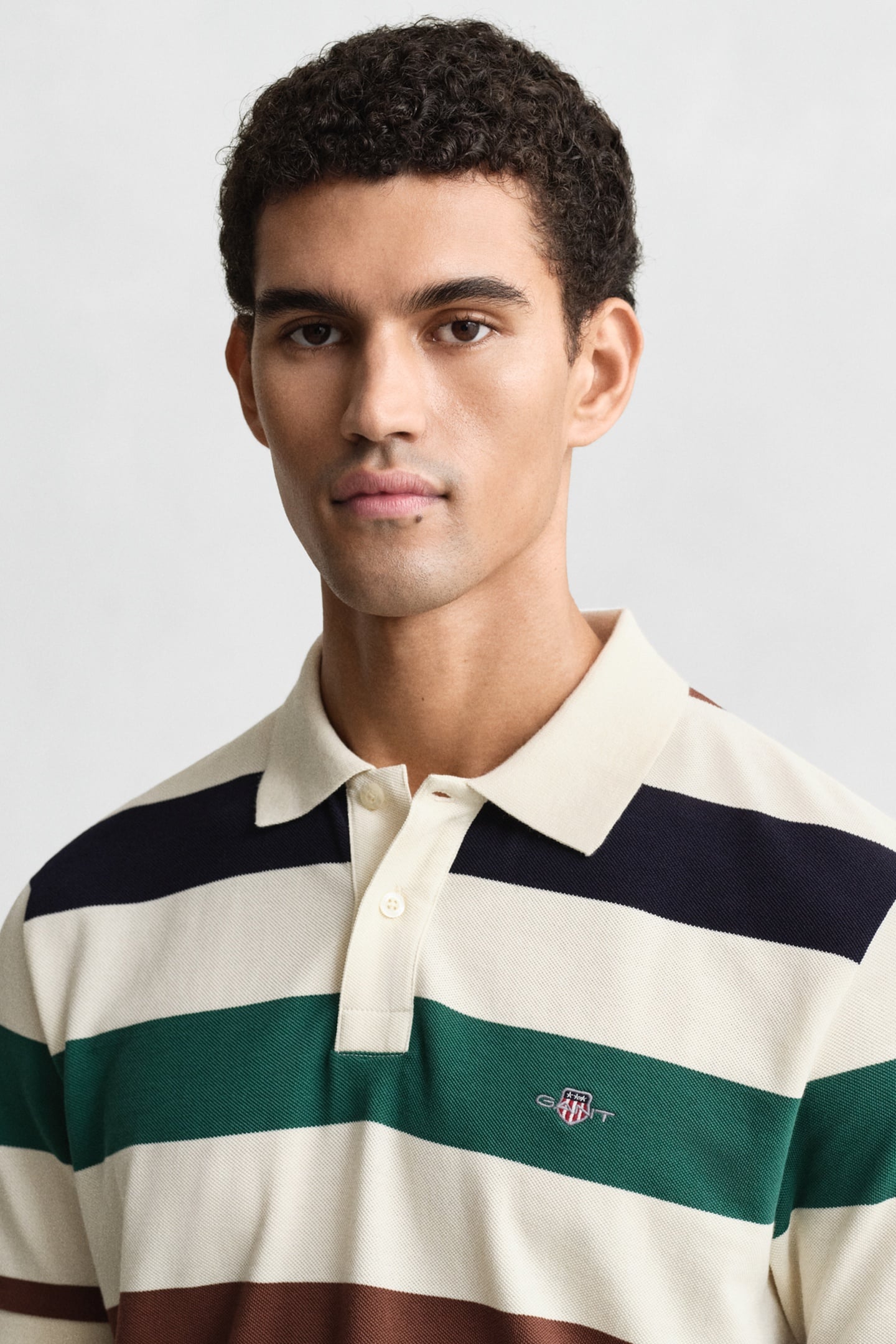 STRIPED SS POLO CREAM 4