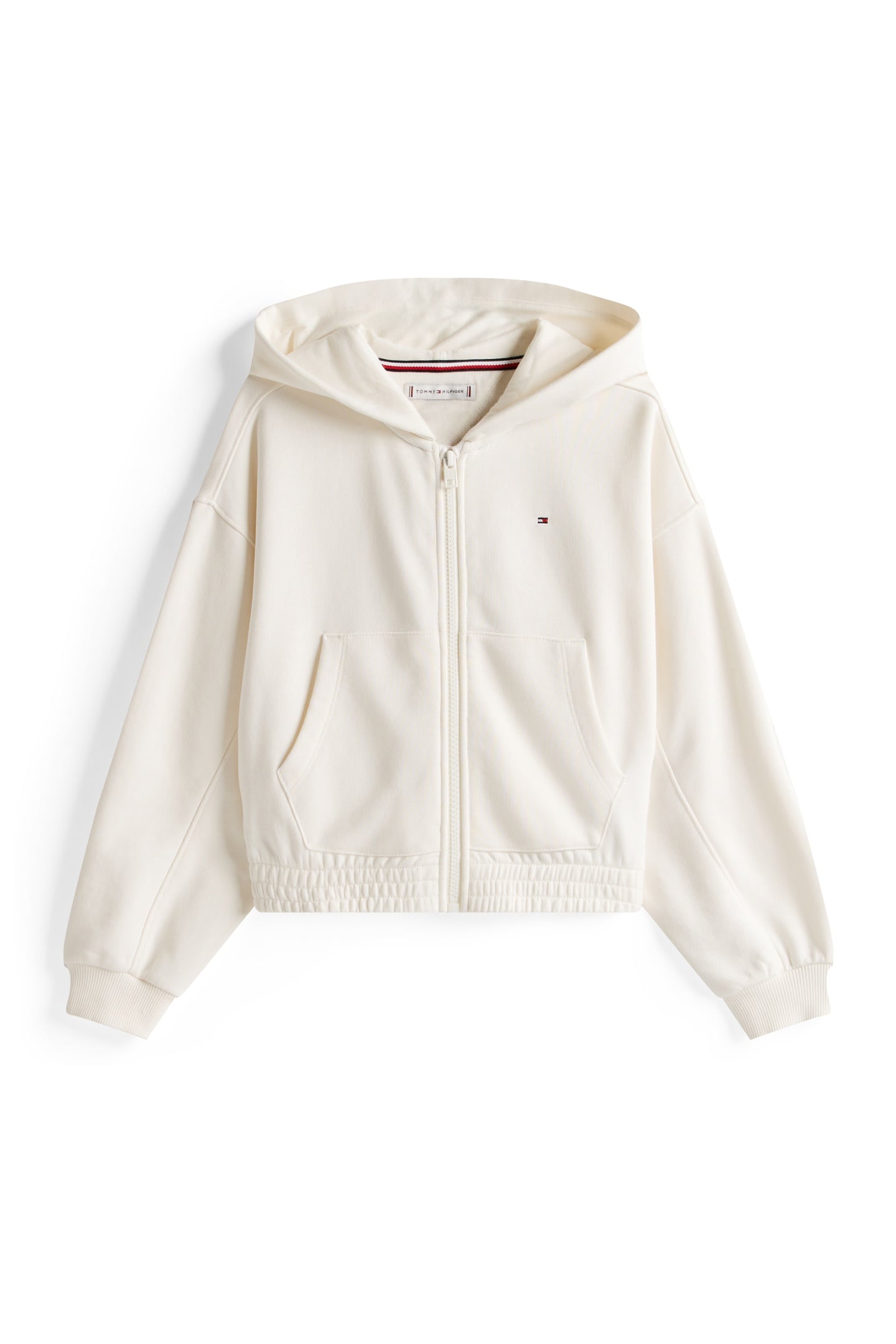 GIRLS TOMMY PUFF PRINT ZIP IVORY SILK 4