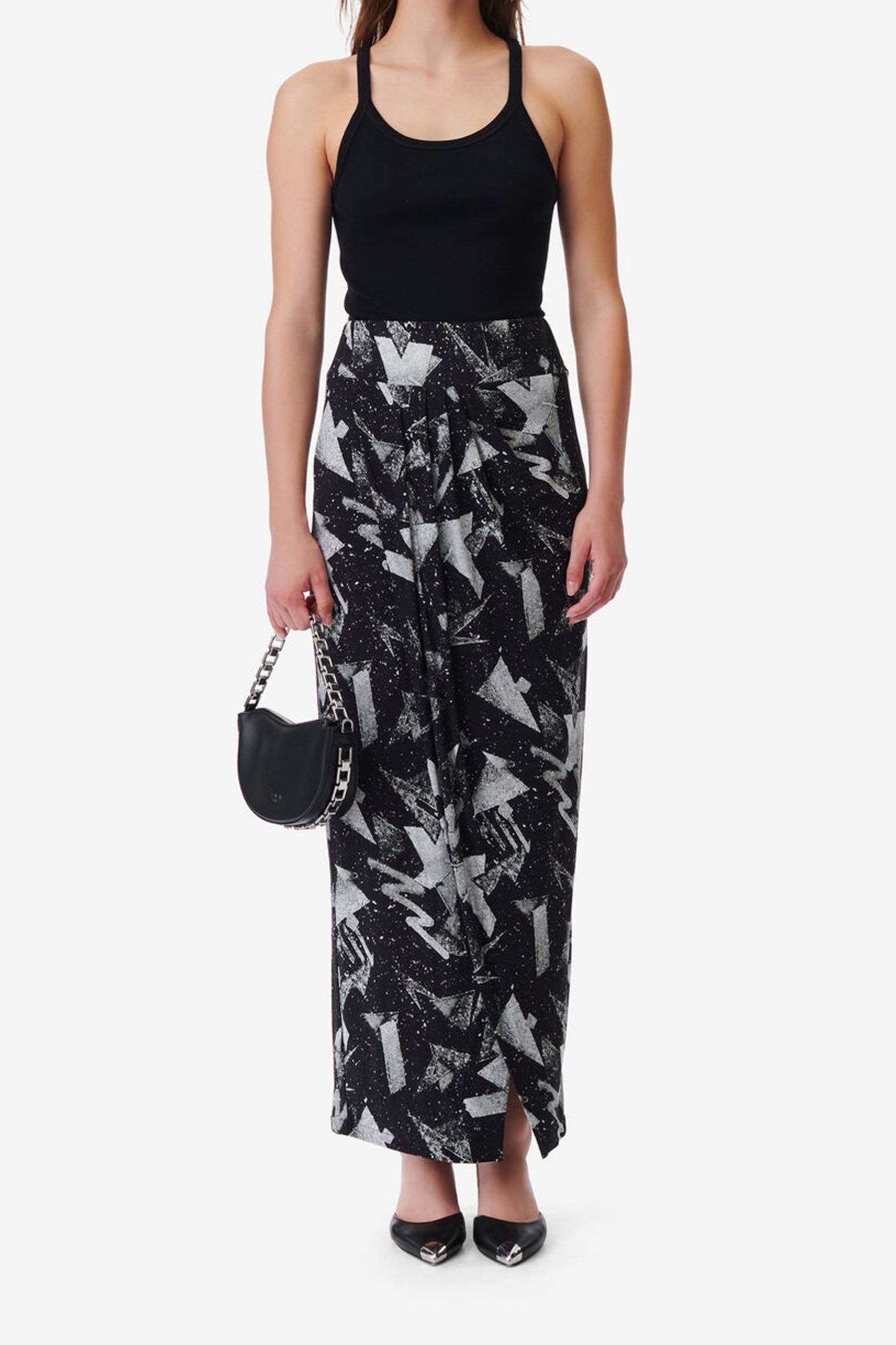 YUKI SKIRT BLACK/SILVER 1