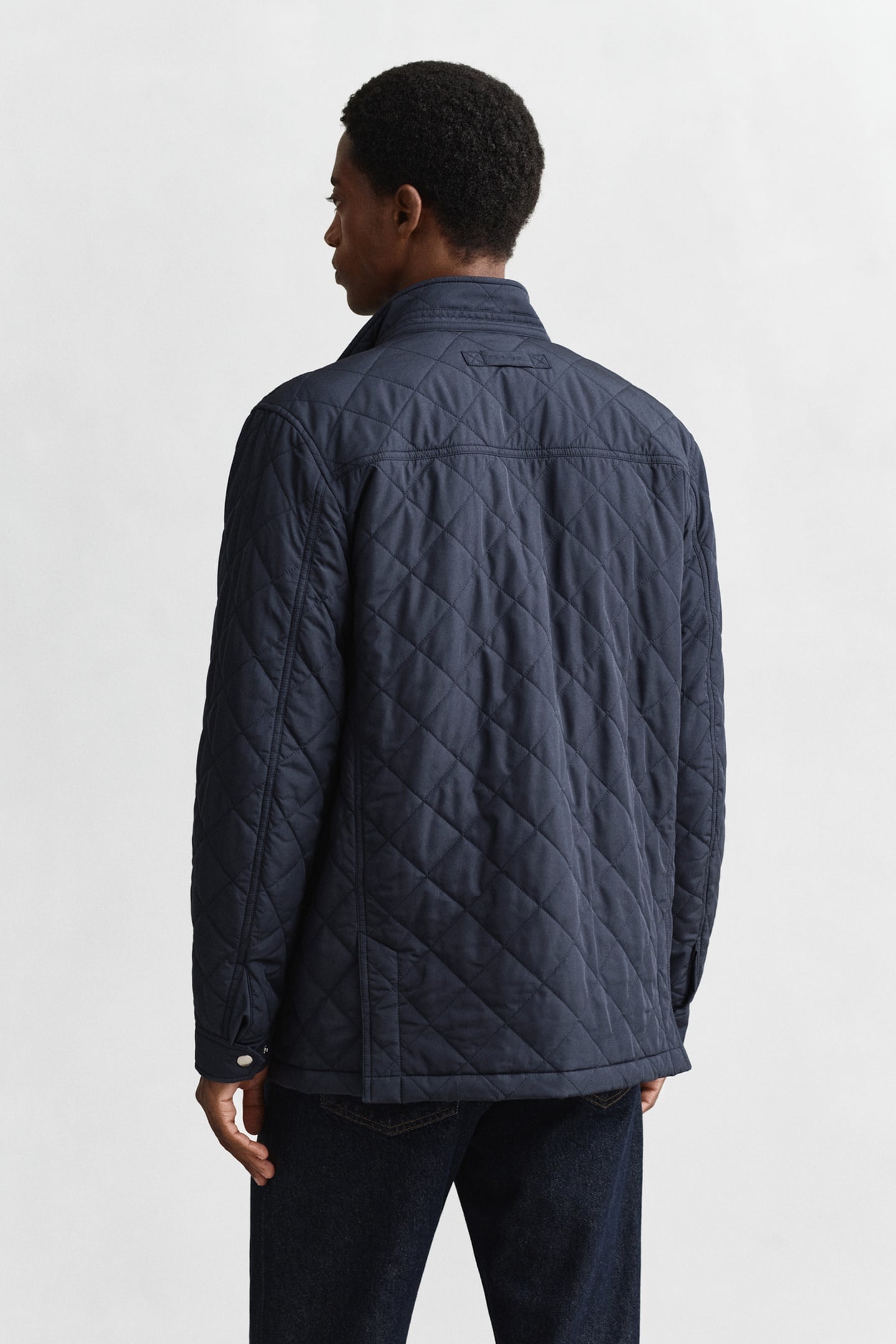 QUILTED WINDCHEATER MID JACKET EVENING BLUE 2