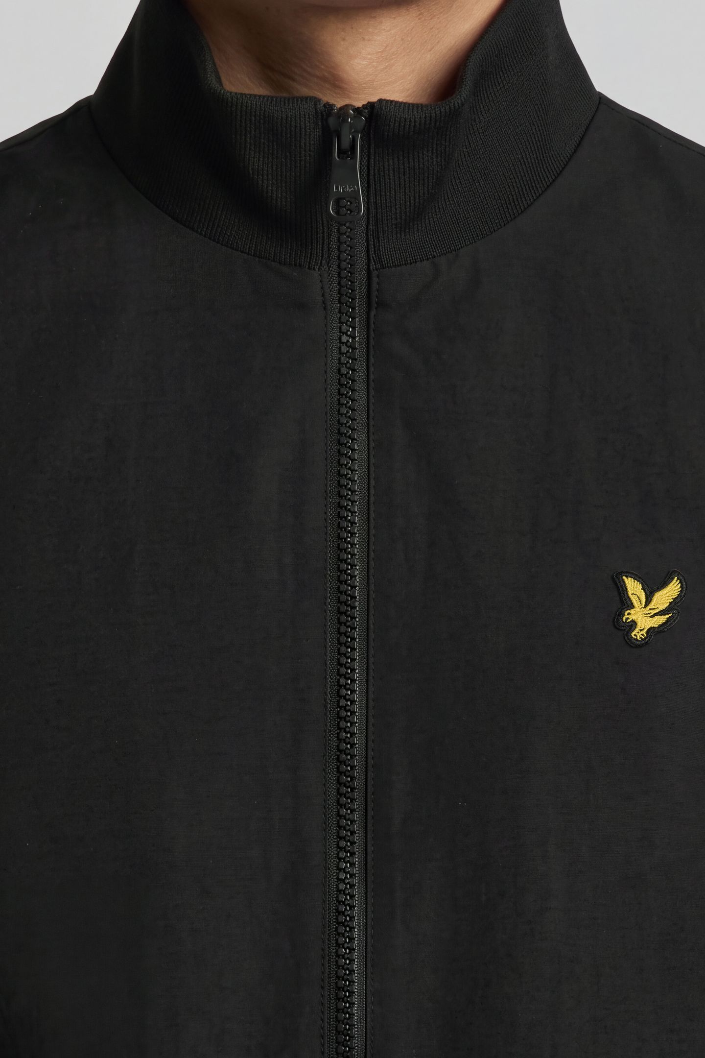 FUNNEL NECK SHELL JACKET JET BLACK 8