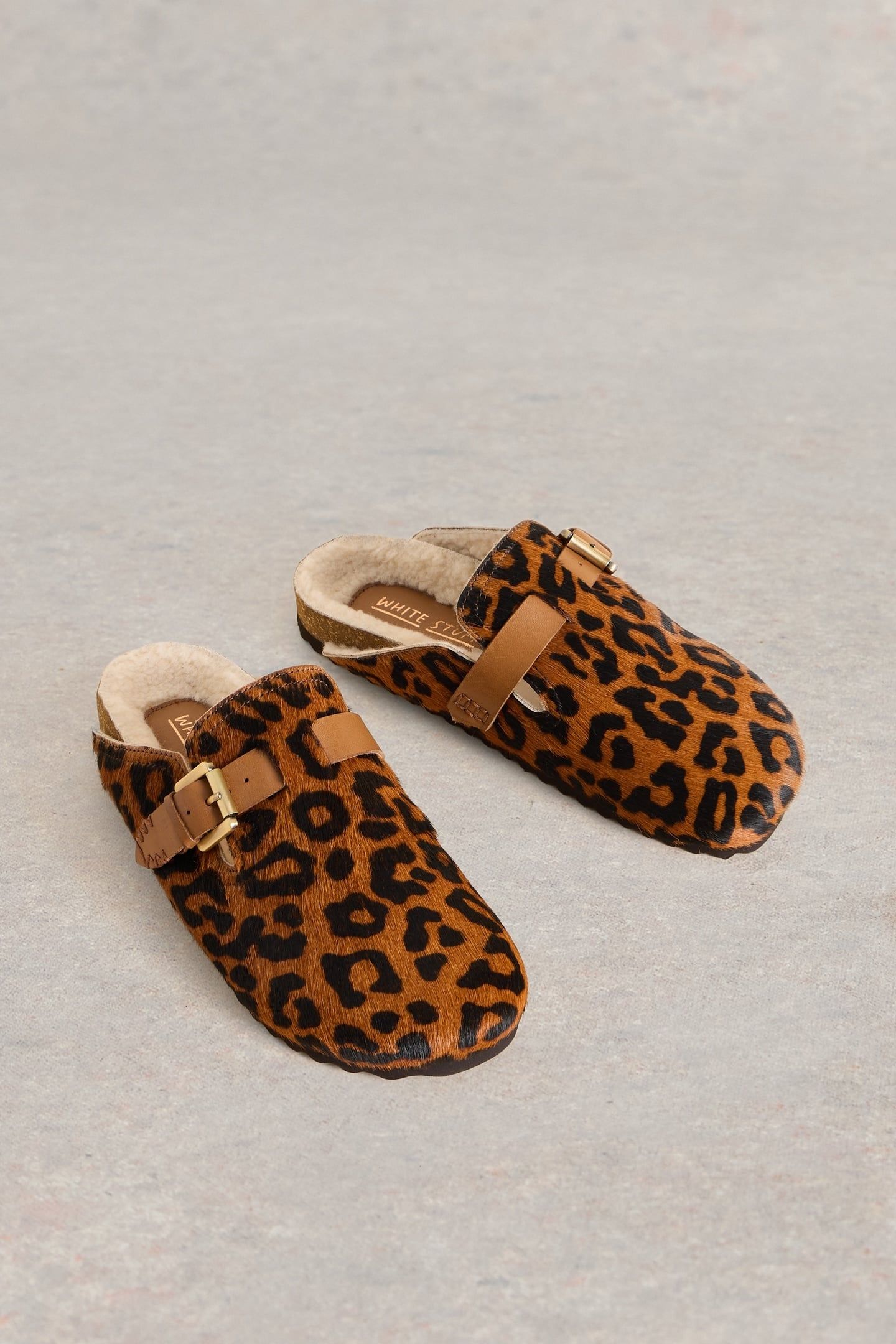 MYRTLE LEATHER SLIP ON MULE BROWN MLT 3