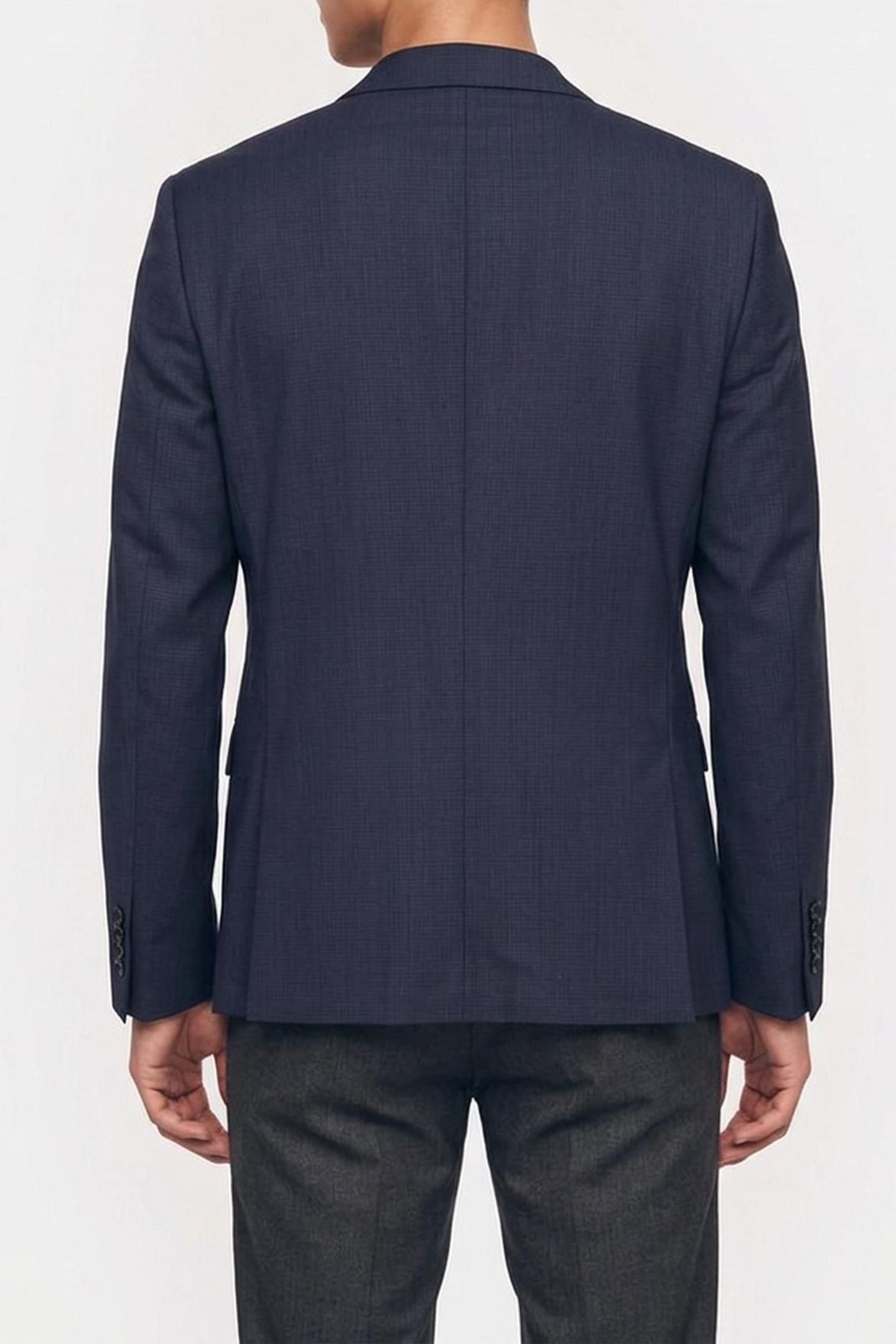 LS MICRO DOT SLIM BLAZER SLATE BLUE 2