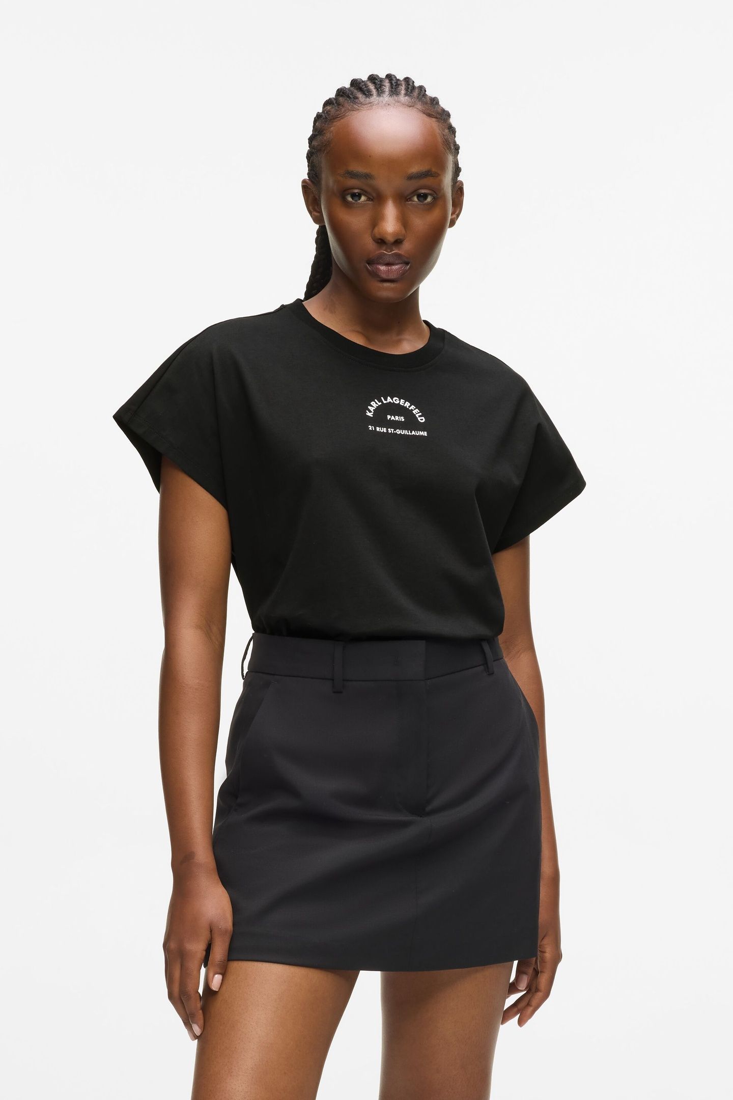 RSG GLITTER RELAXED T-SHIRT BLACK 1