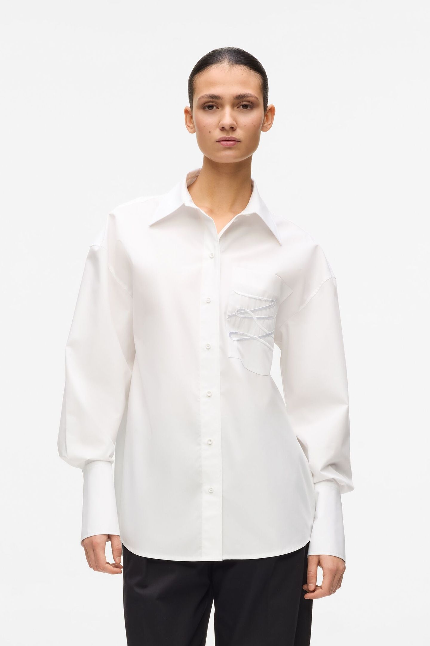 AUTOGRAPH POPLIN SHIRT WHITE 1