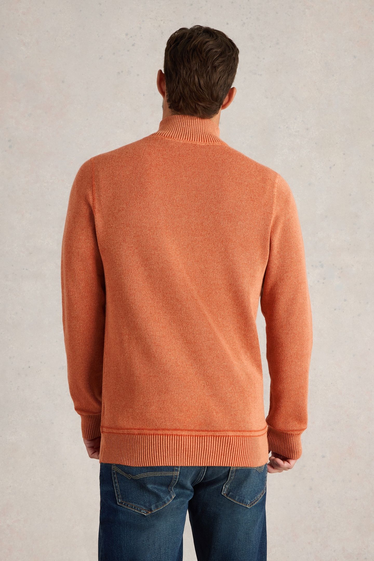 ATTADALE FUNNEL NECK JUMPER DK ORANGE 2