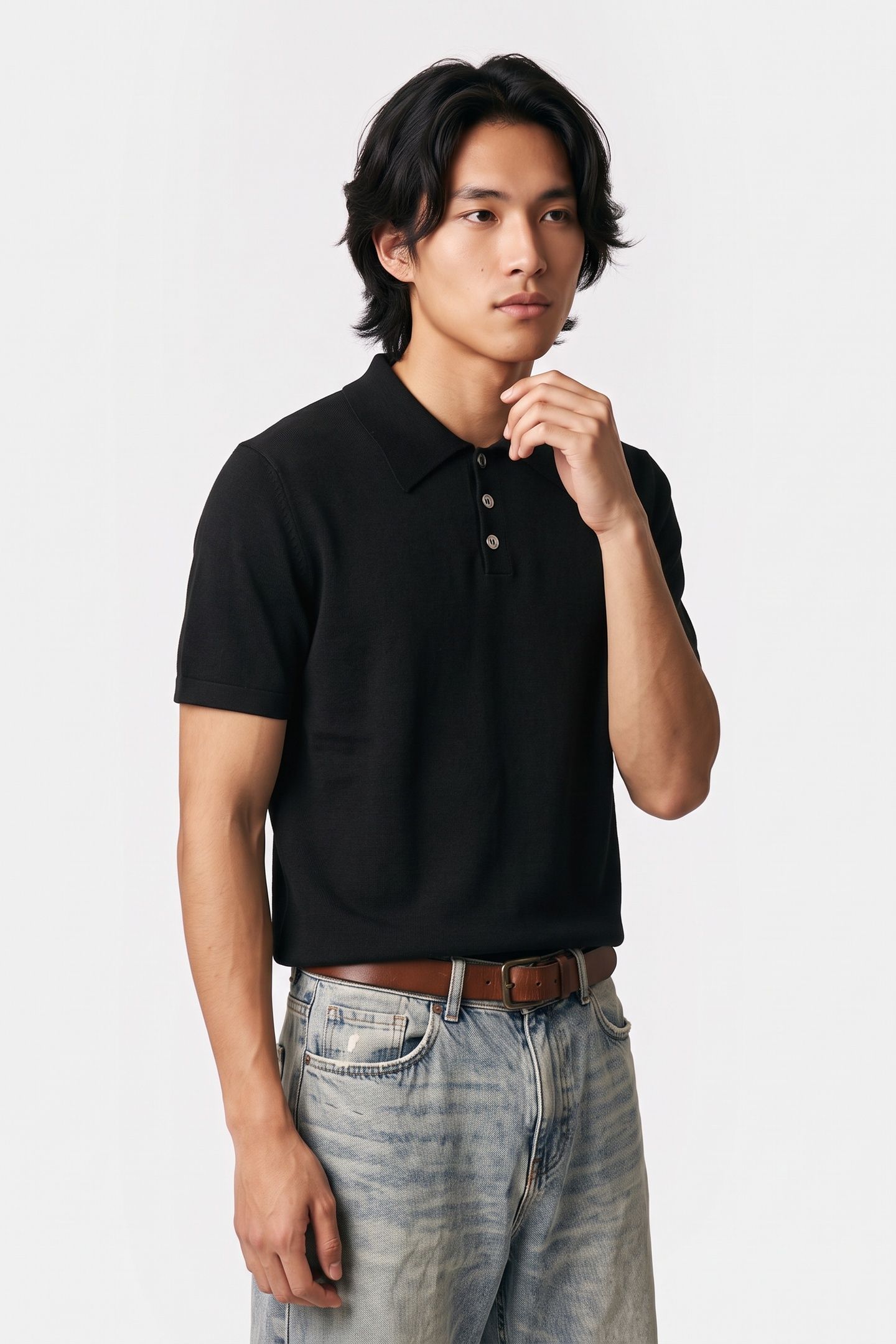 UNISEX POLO BLACK 2