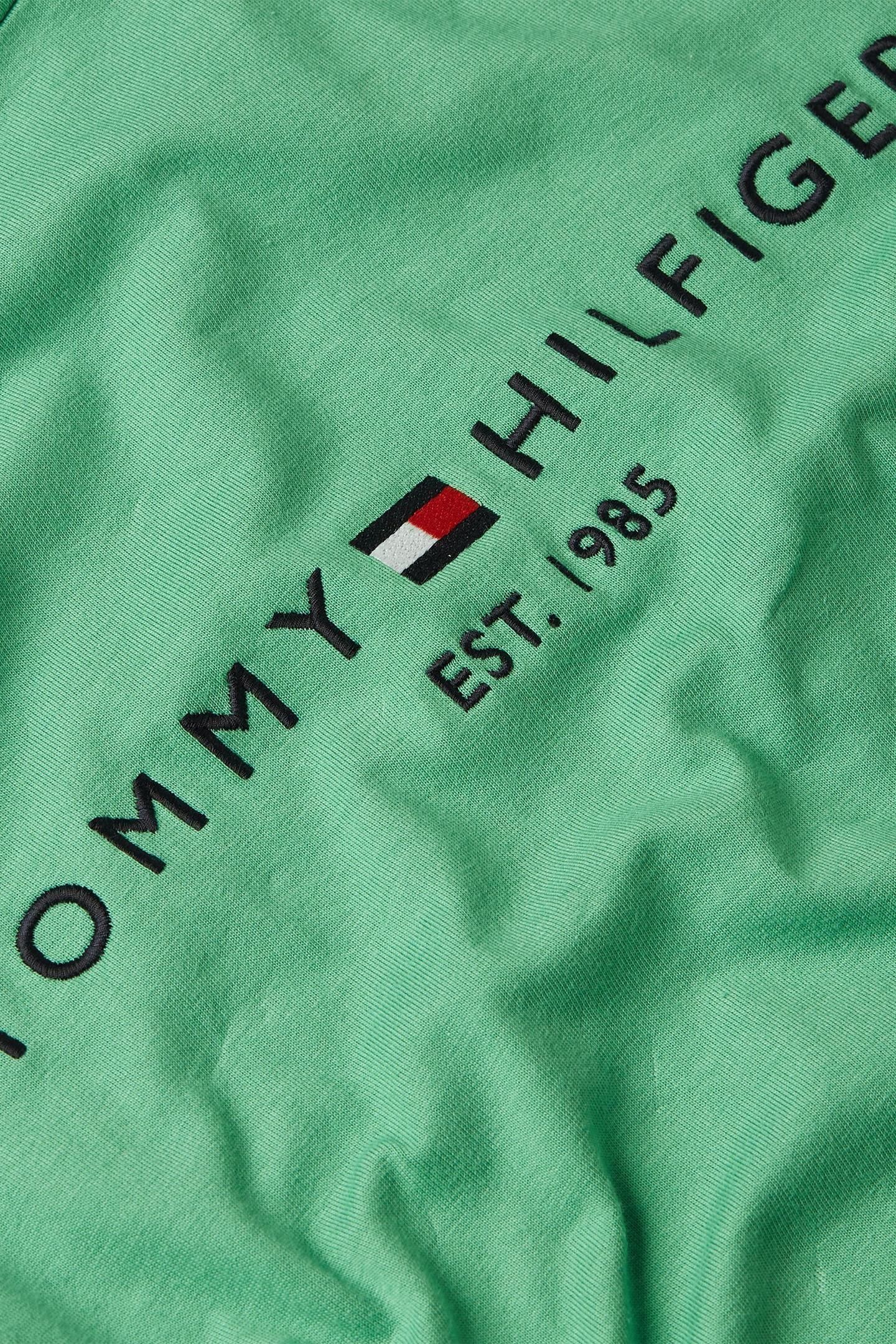 TOMMY LOGO TEE FORT GREEN 3