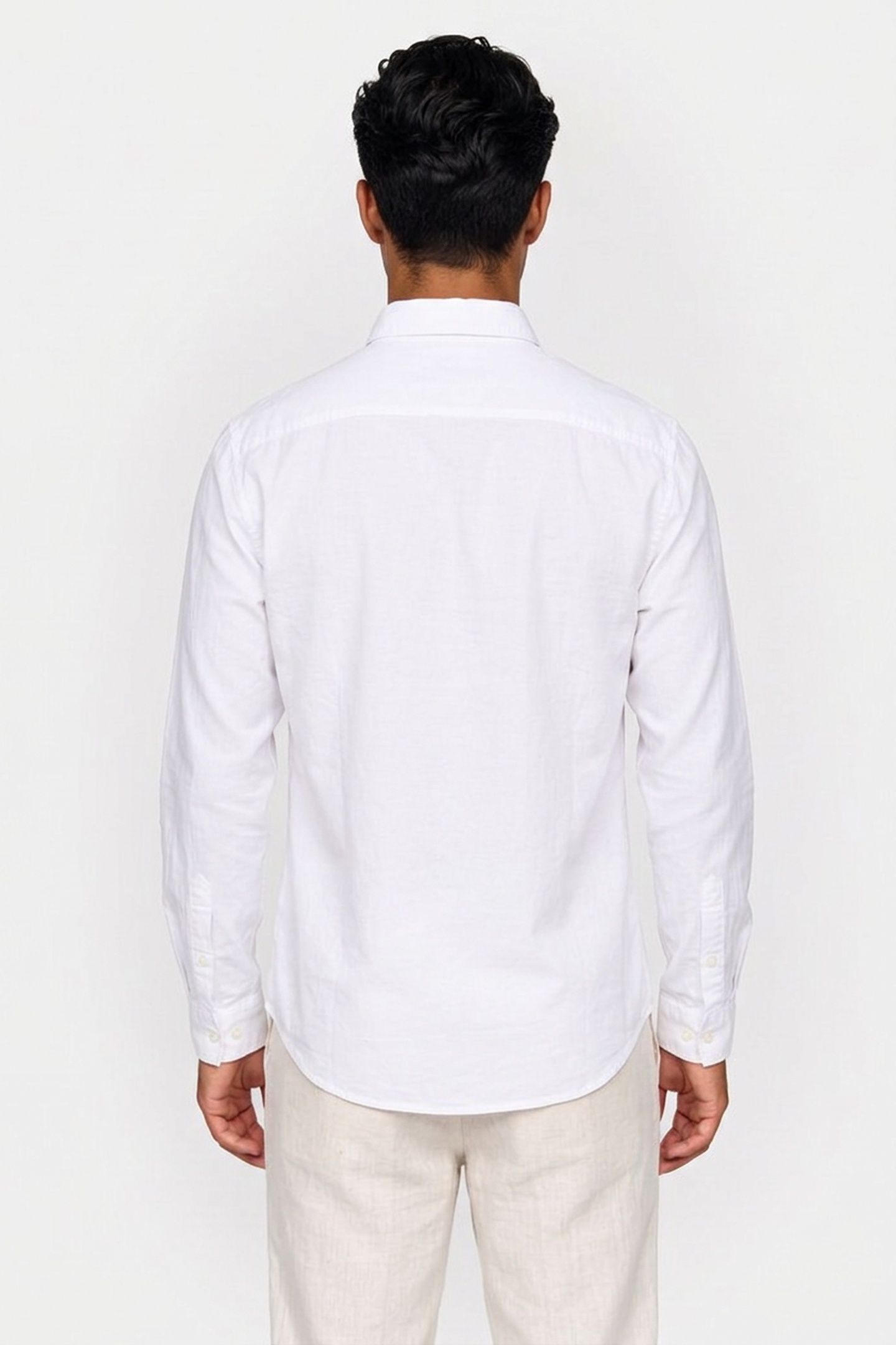 LS SOLID OXFORD CLASSIC SHIRT BRILLIANT WHITE 2