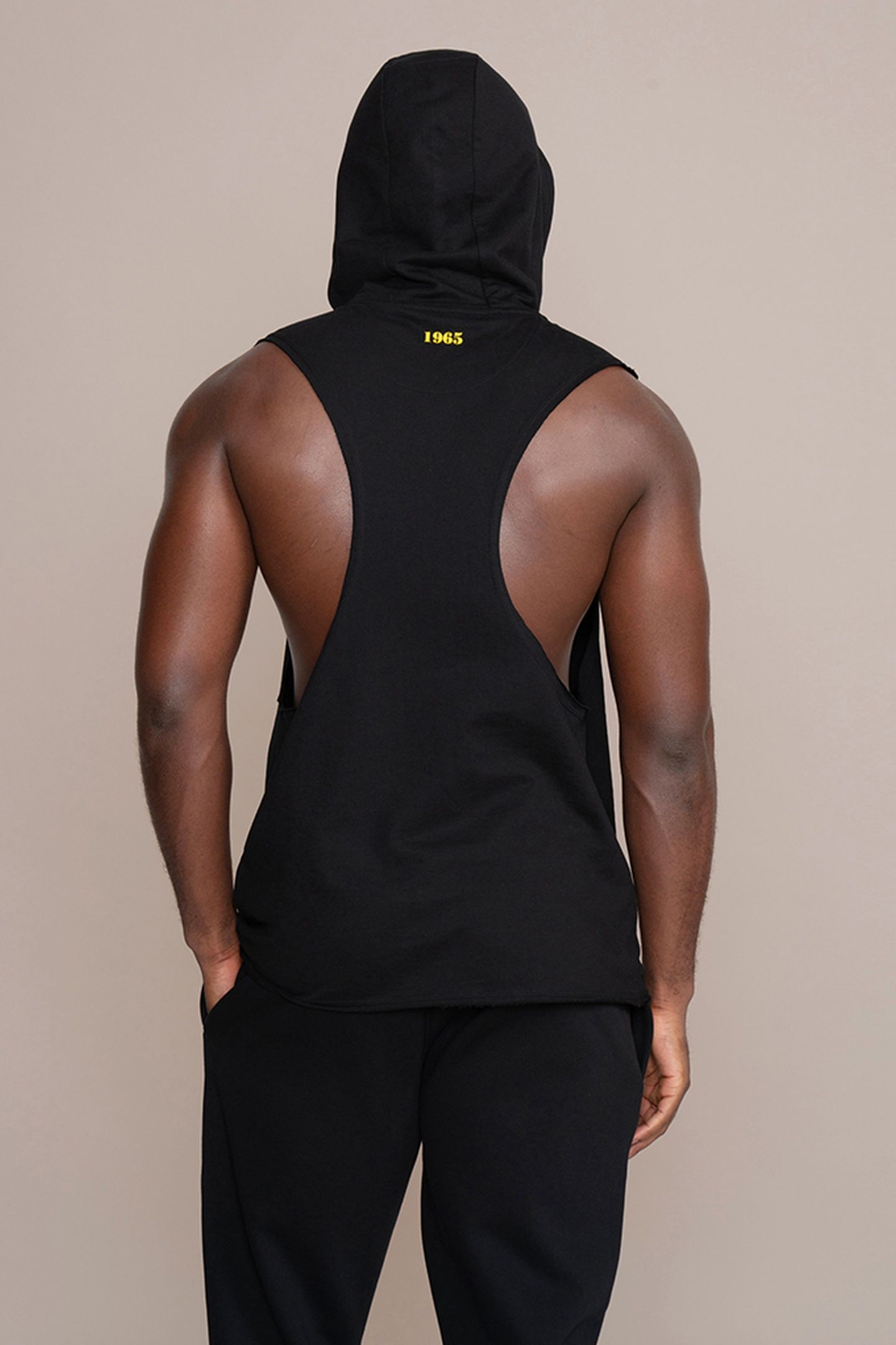 MUSCLE JOE SLEEVELESS HOODIE GREY 3