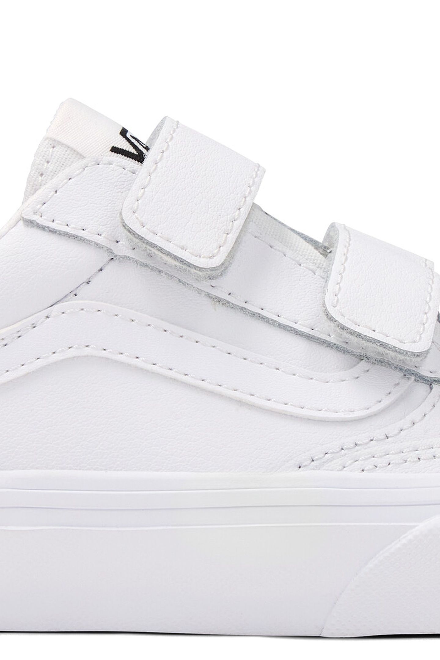 YOUTH UNISEX BROOKLYN LS V LEATHER WHITE/WHITE 2