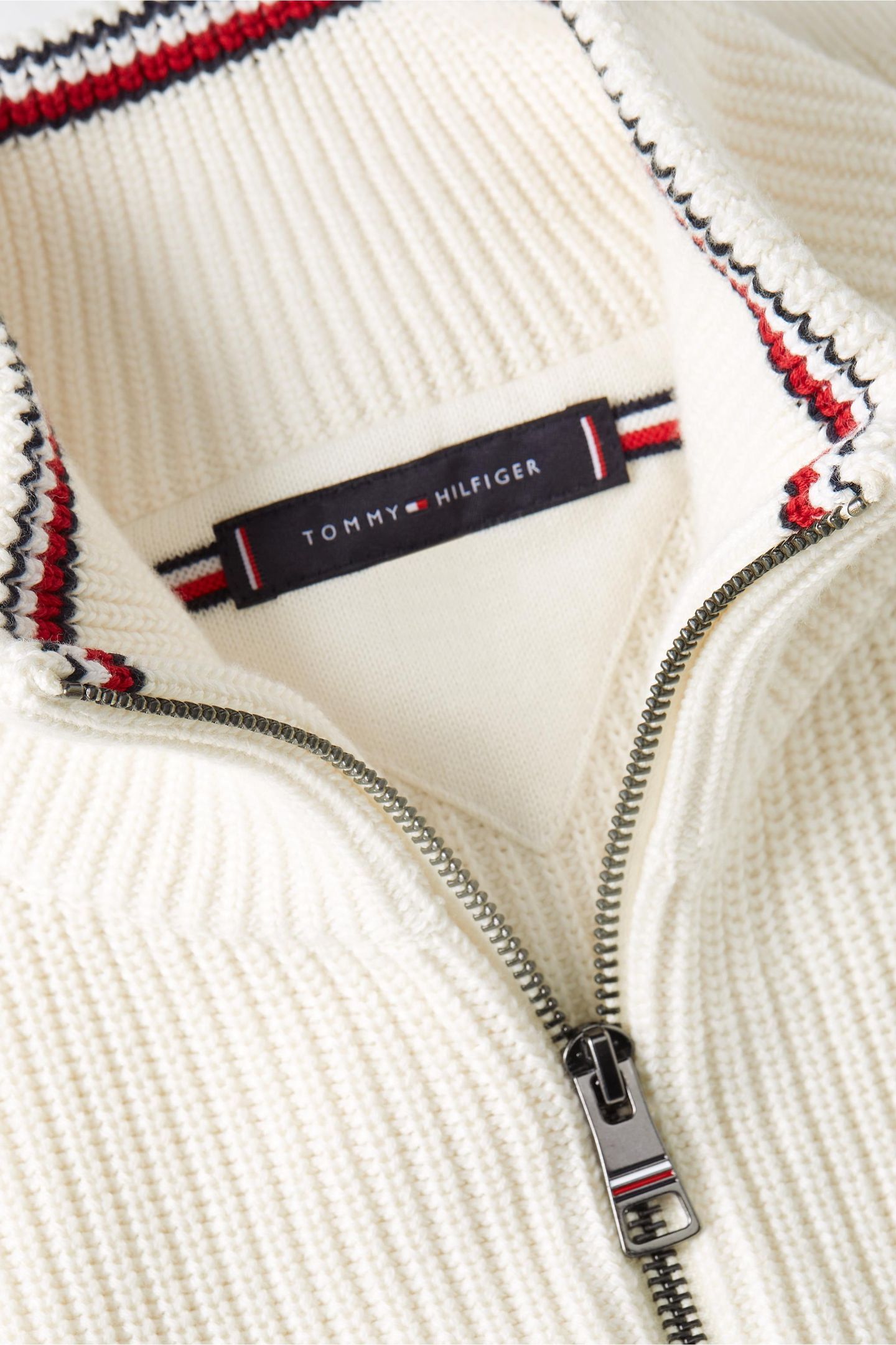 RWB RIB ZIP THROUGH IVORY PETAL 6