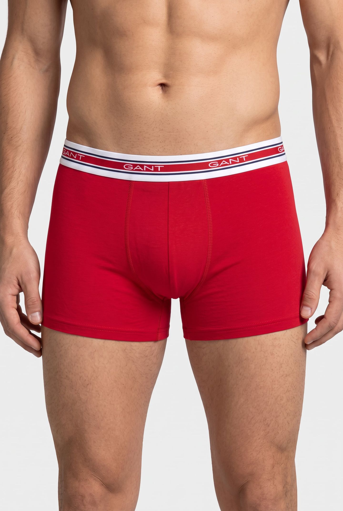 STRIPED WAISTBAND TRUNK 3-PACK WHITE 2