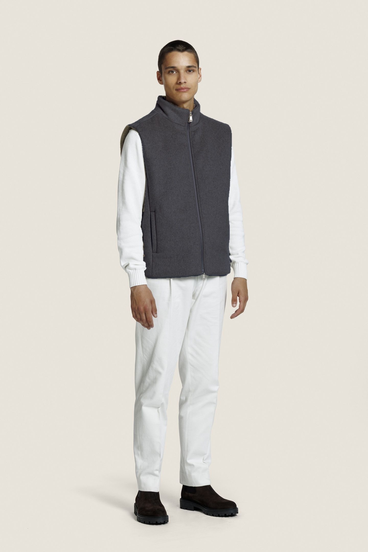 AXEL BODYWARMER D. GREY MELANGE 1