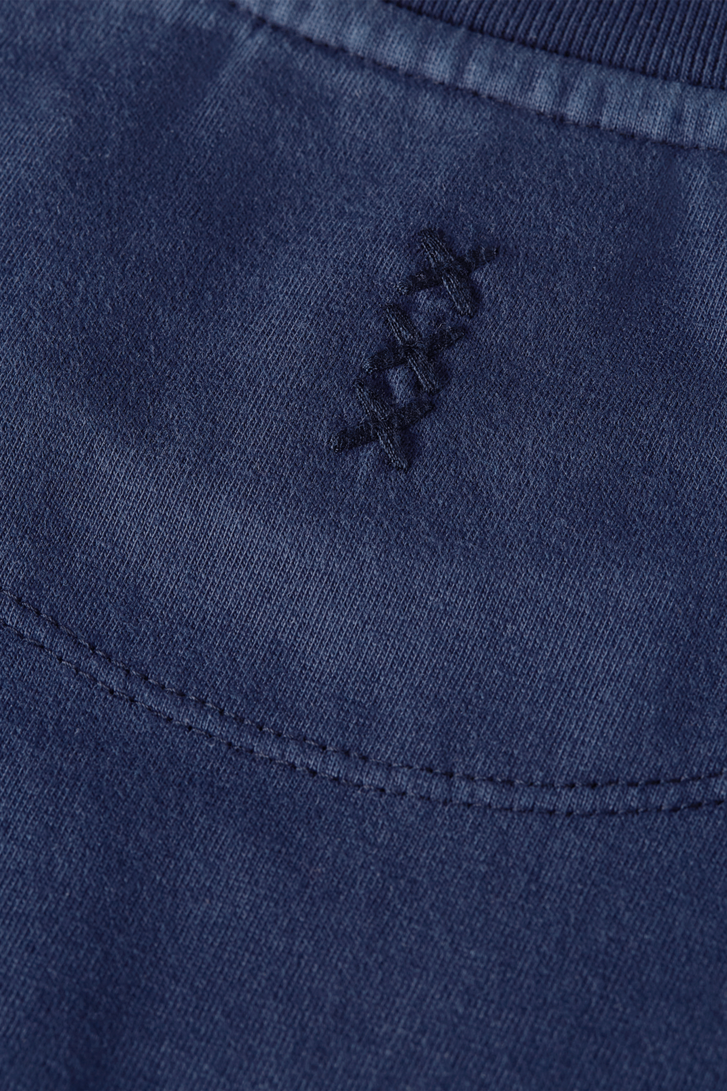 3 CROSSES GARMENTDYED RELAXEDFIT TSHIRT NAVY 3
