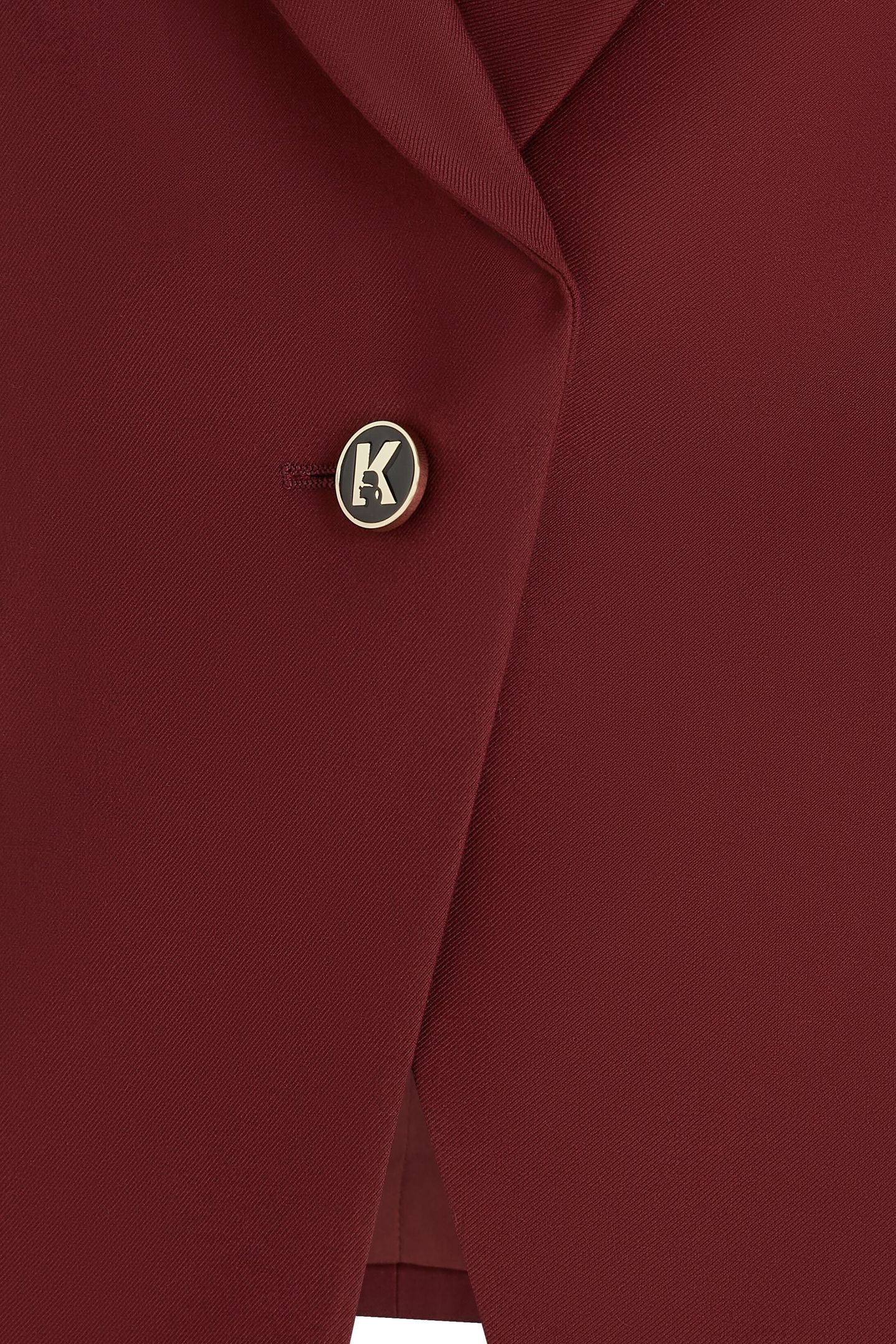 K BUTTON FITTED BLAZER TAWNY PORT 3