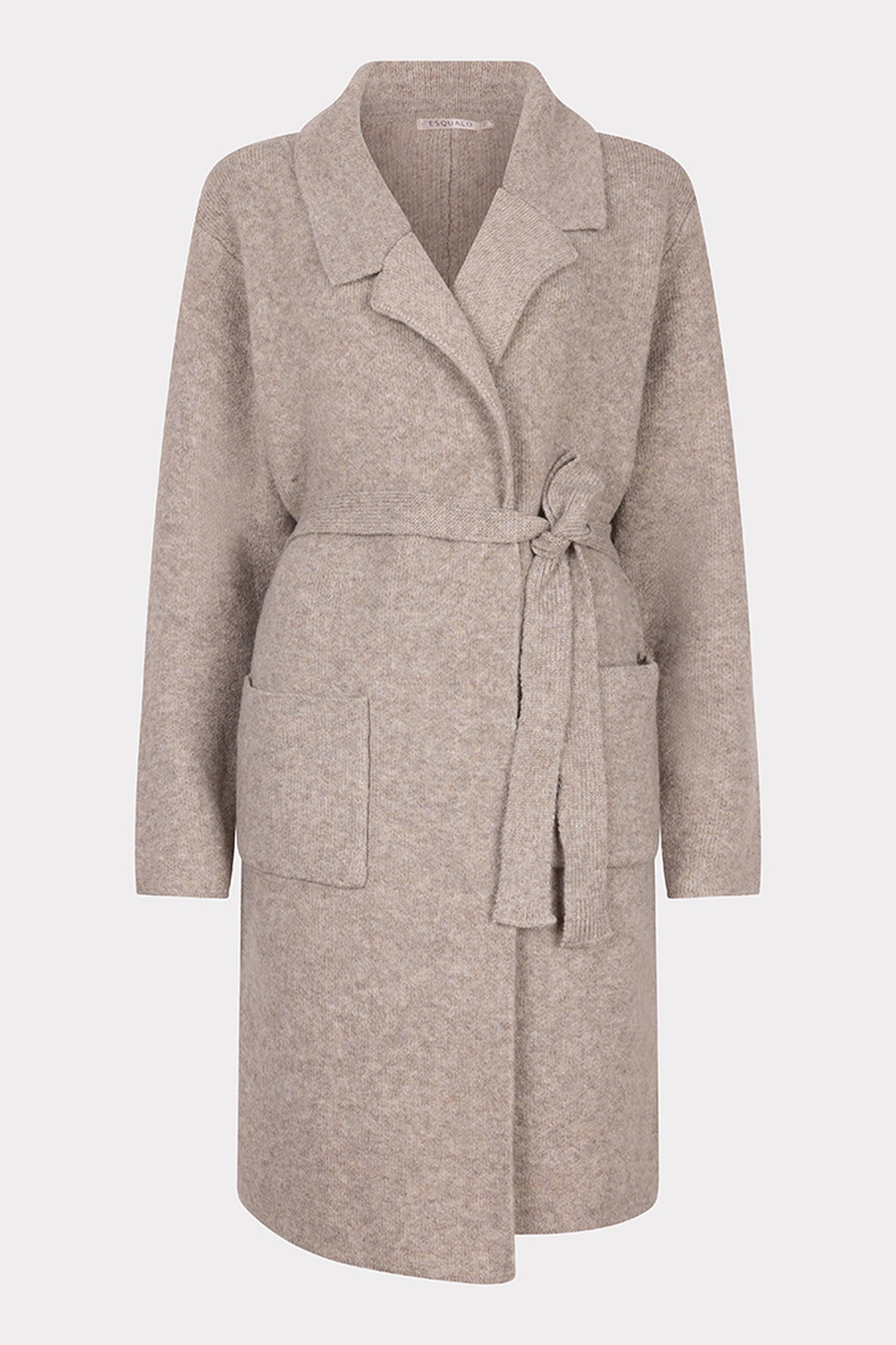 CARDIGAN LONG POCKETS TAUPE MELANGE 5