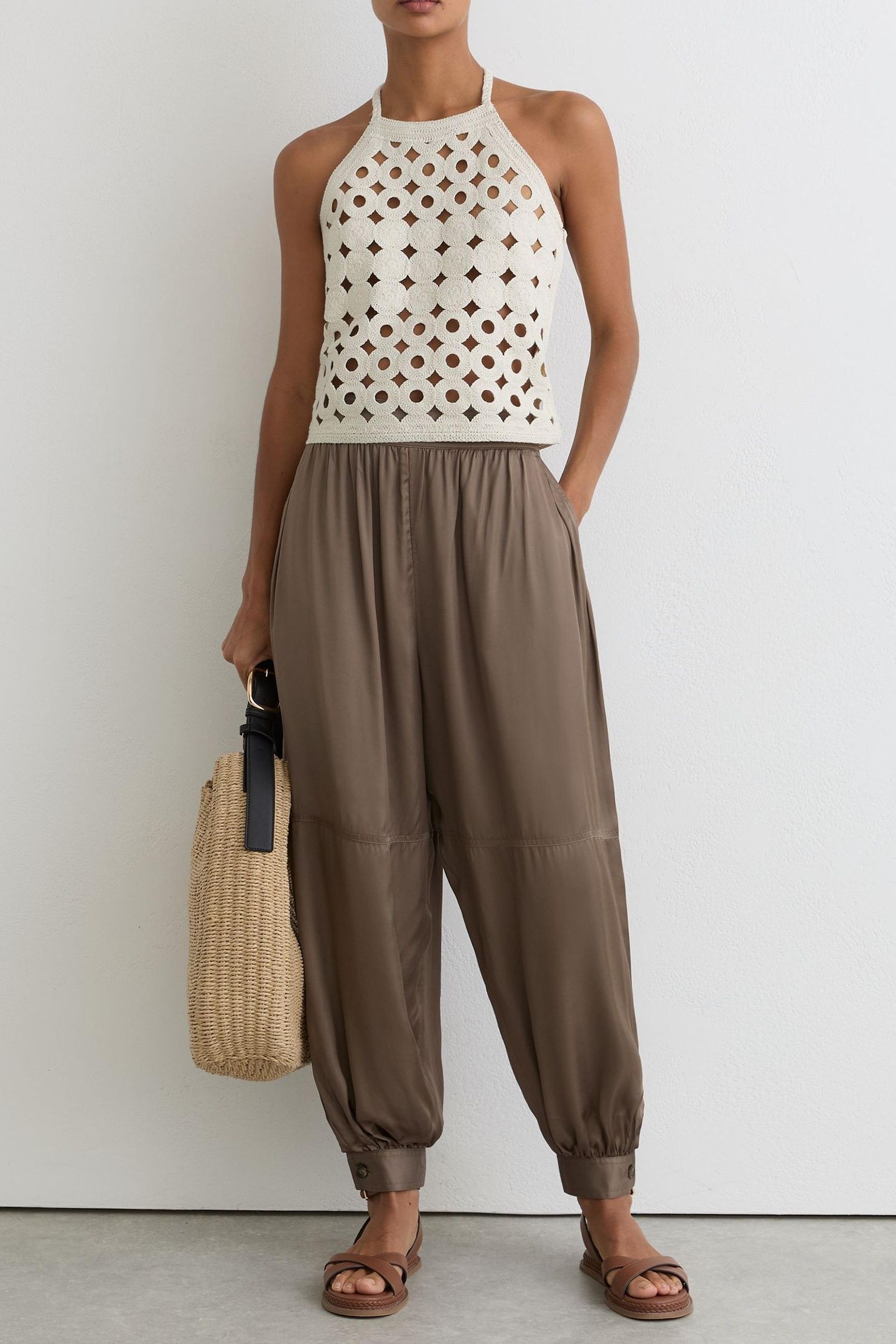 OPEN STITCH VEST WHITE 2