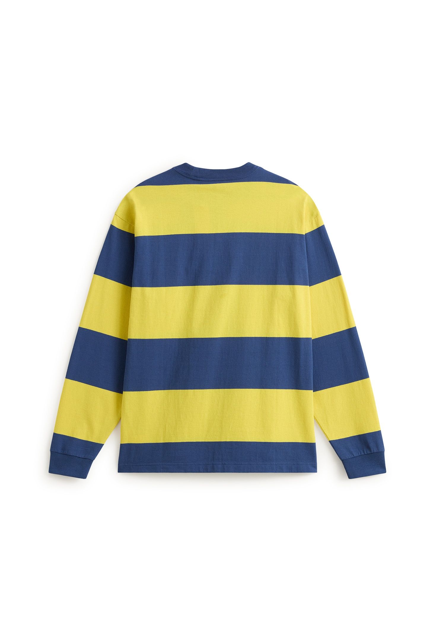 RUGBY STRIPE LS KNIT DUSTY GOLD 4