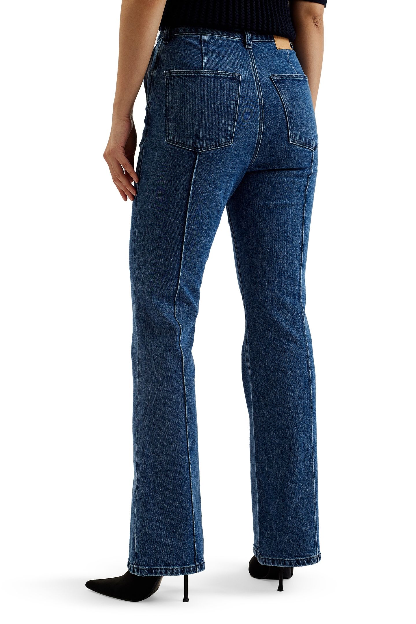 NIKKO KICK FLARE JEANS WITH PINTUCK BLUE 3