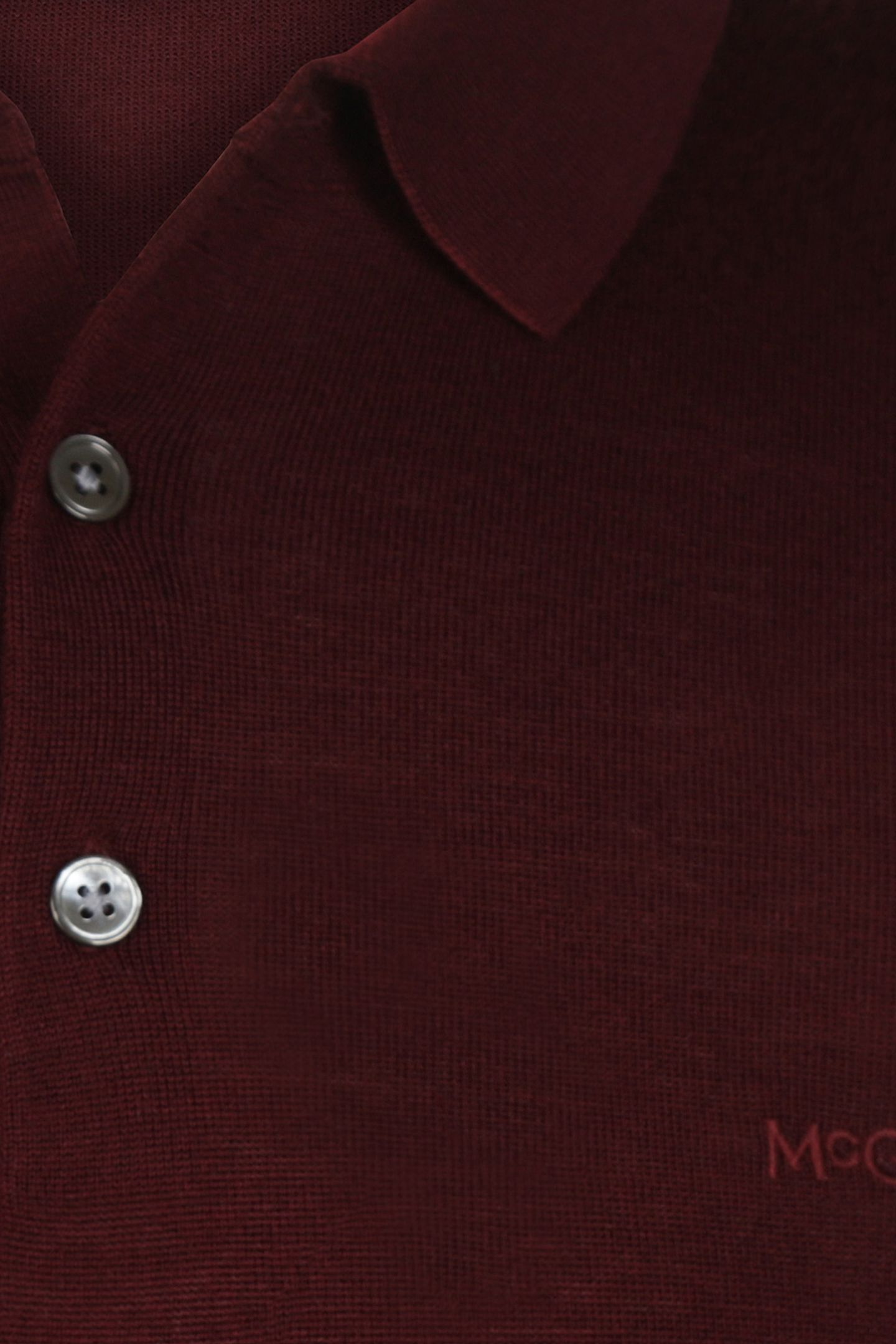 FINE MERINO L/S POLO BURGUNDY 4