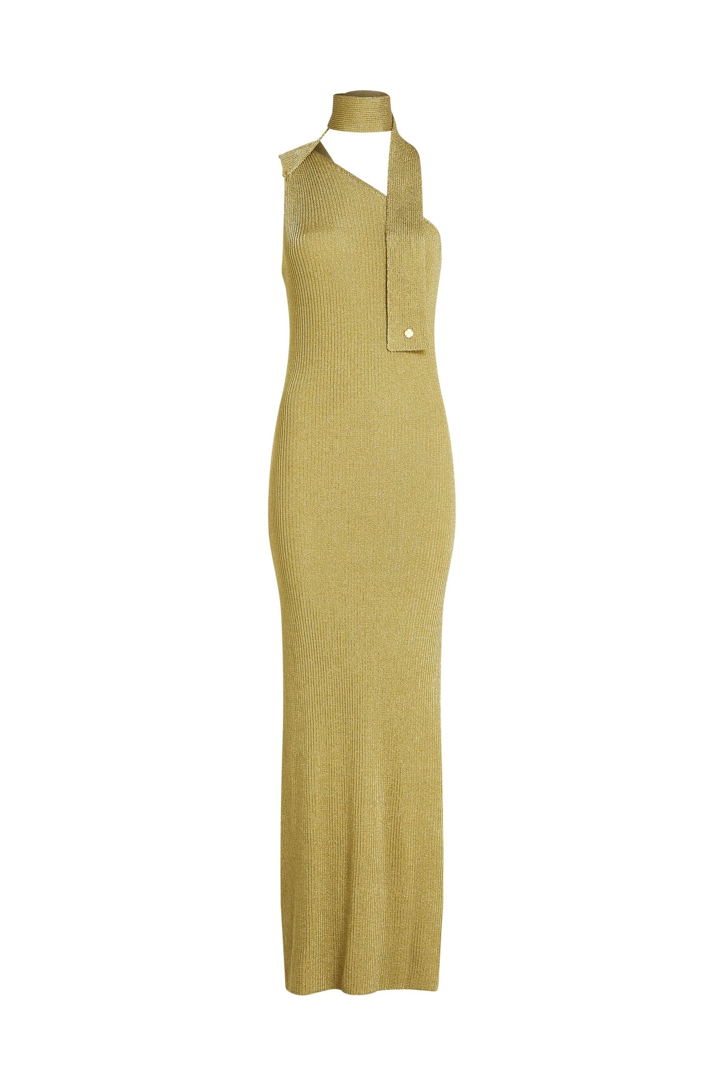 LUREX KNIT DRESS LIGHT GOLD 4