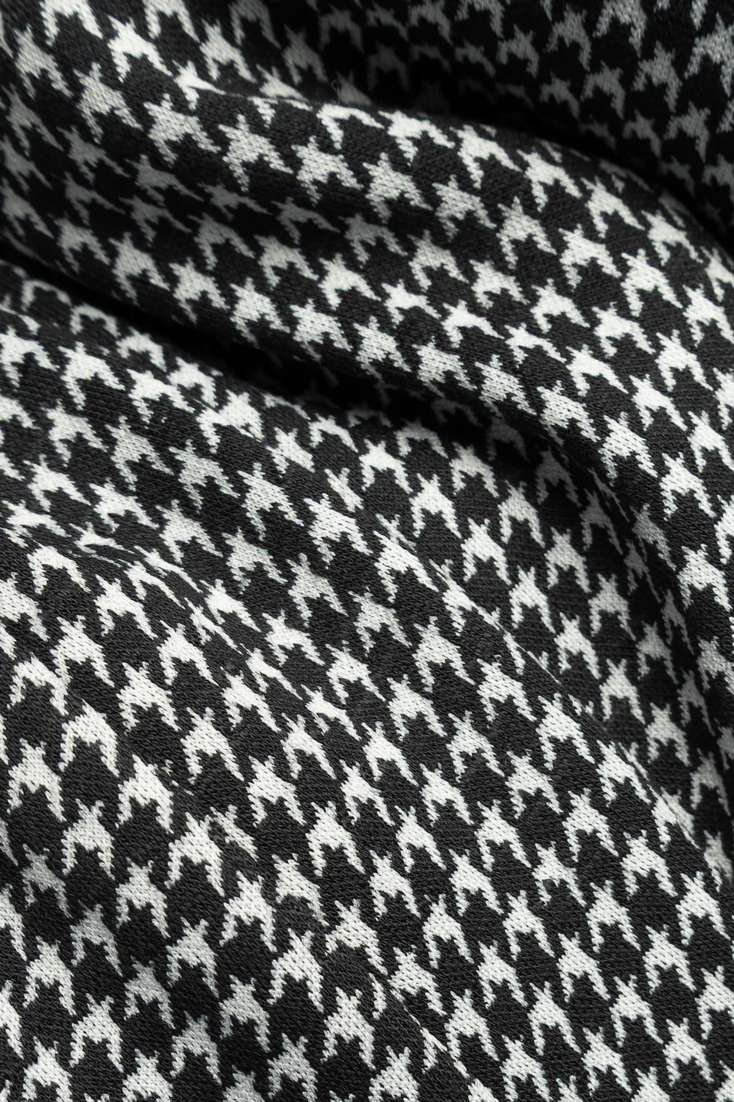 BLACK HOUNDSTOOTH BACK/FRONT REVERSIBLE DRESS 6