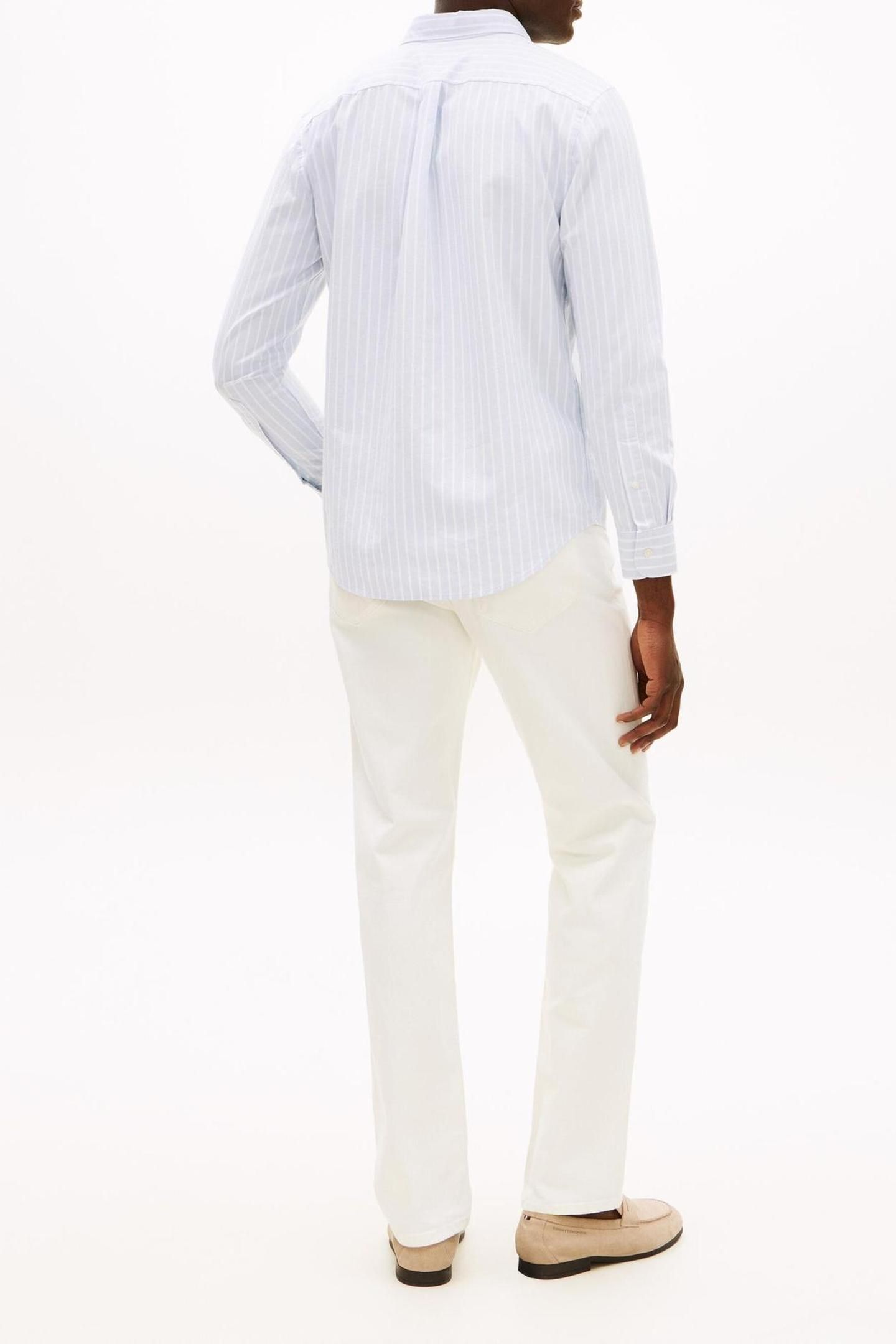 HERITAGE OXFORD WIDE SHIRT BREEZY BLUE/WHITE 3