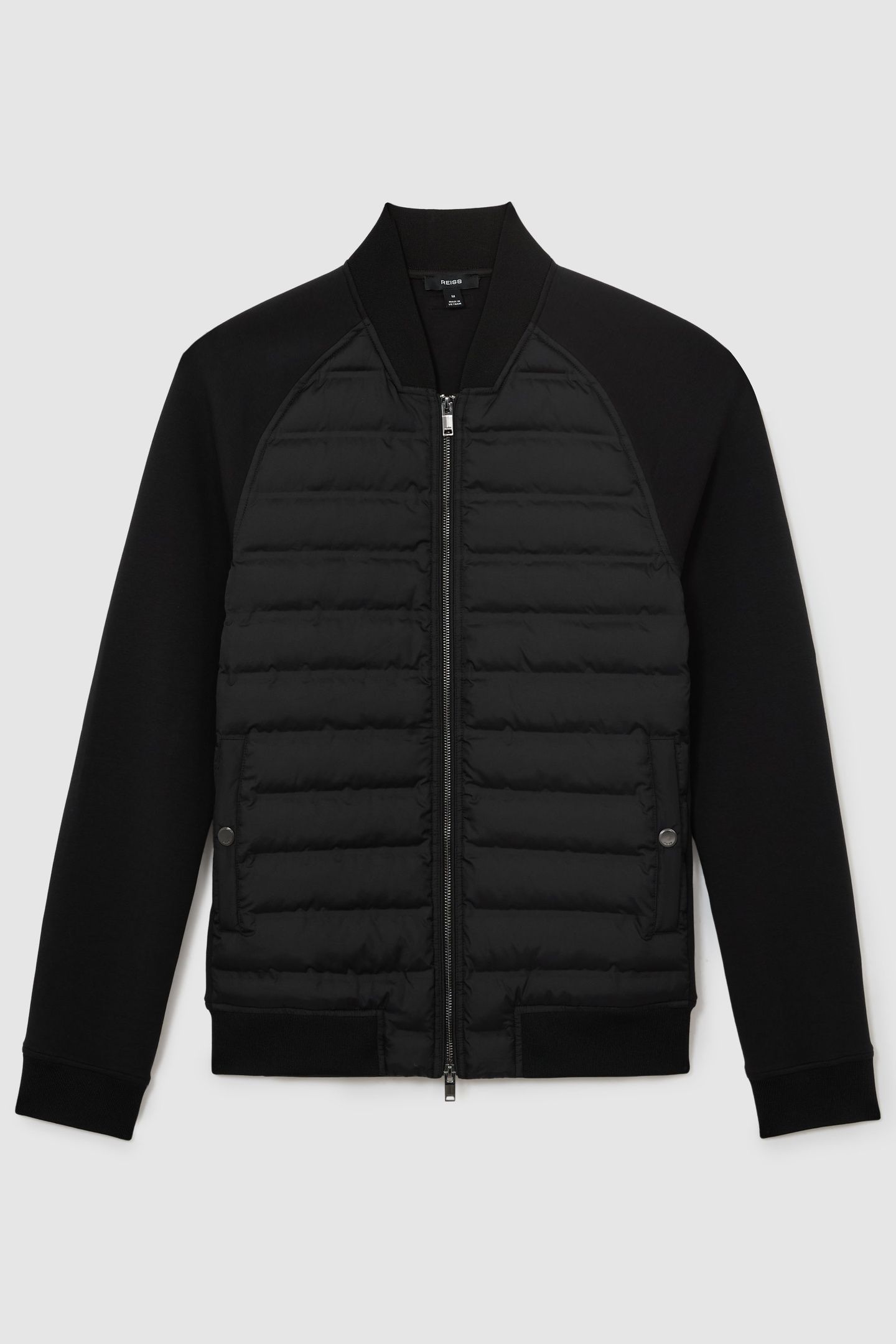 LS QUILTED BOMBER JACKET BLACK 4